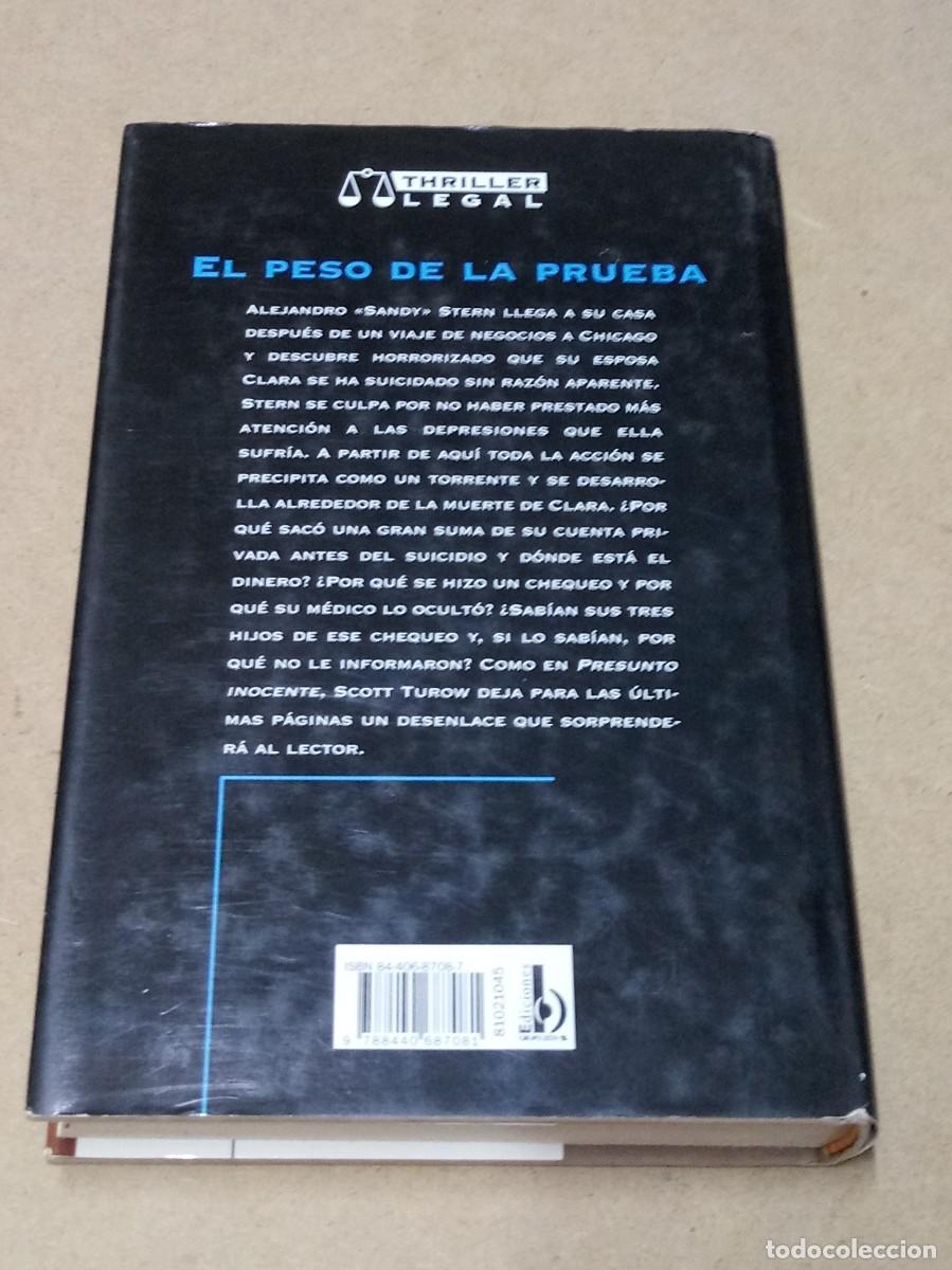 Libros de segunda mano: El peso de la prueba - Scott Turow - Foto 2