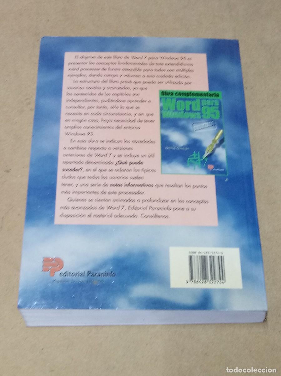 Libros de segunda mano: Word para Windows 95, b&aacute;sico - Foto 2