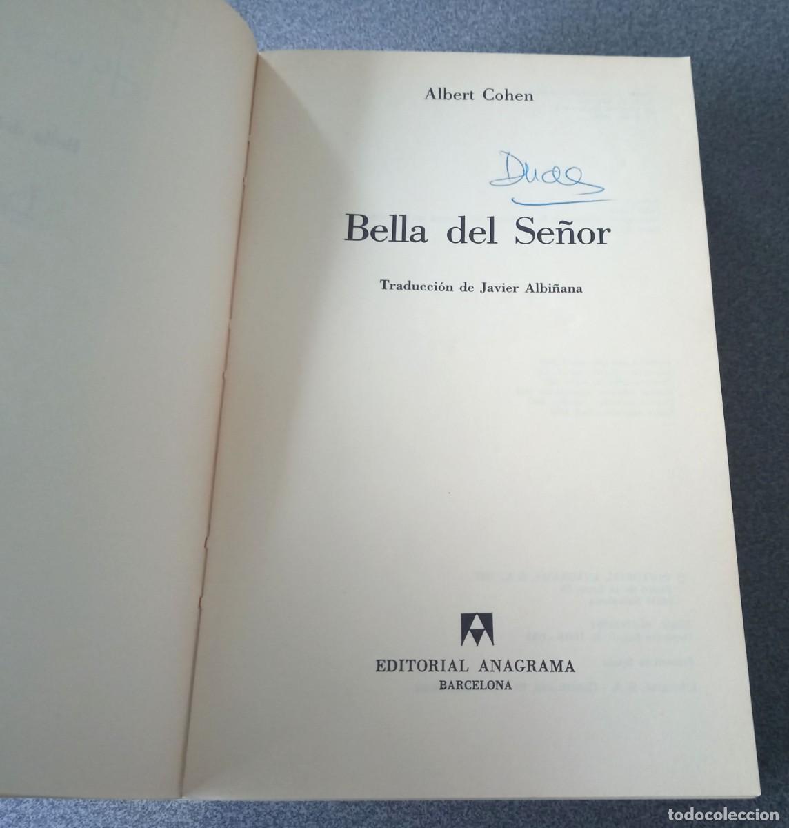 Libros de segunda mano: Bella Del Se&ntilde;or Albert Cohen - Foto 4