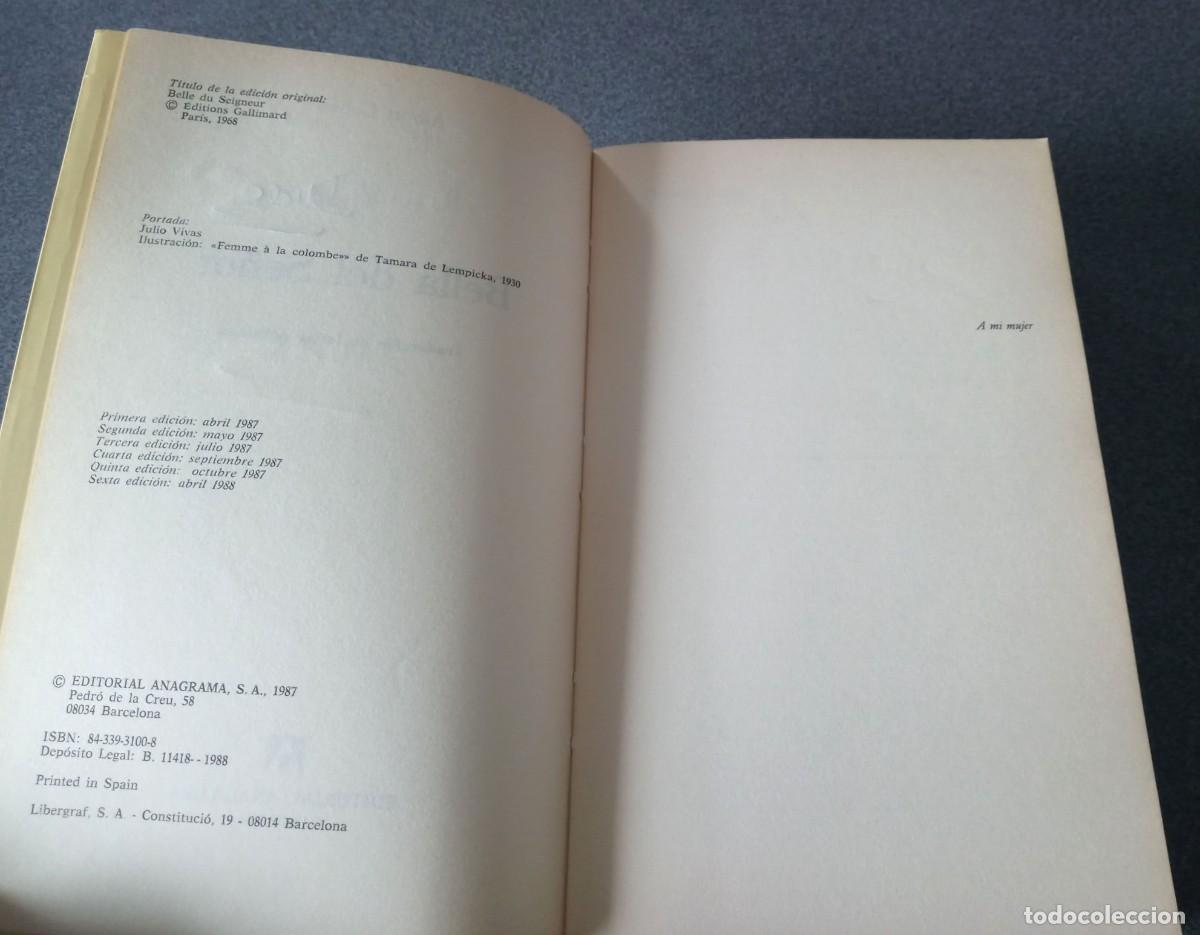 Libros de segunda mano: Bella Del Se&ntilde;or Albert Cohen - Foto 5