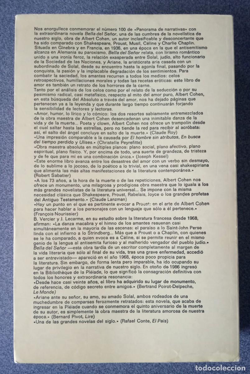 Libros de segunda mano: Bella Del Se&ntilde;or Albert Cohen - Foto 7