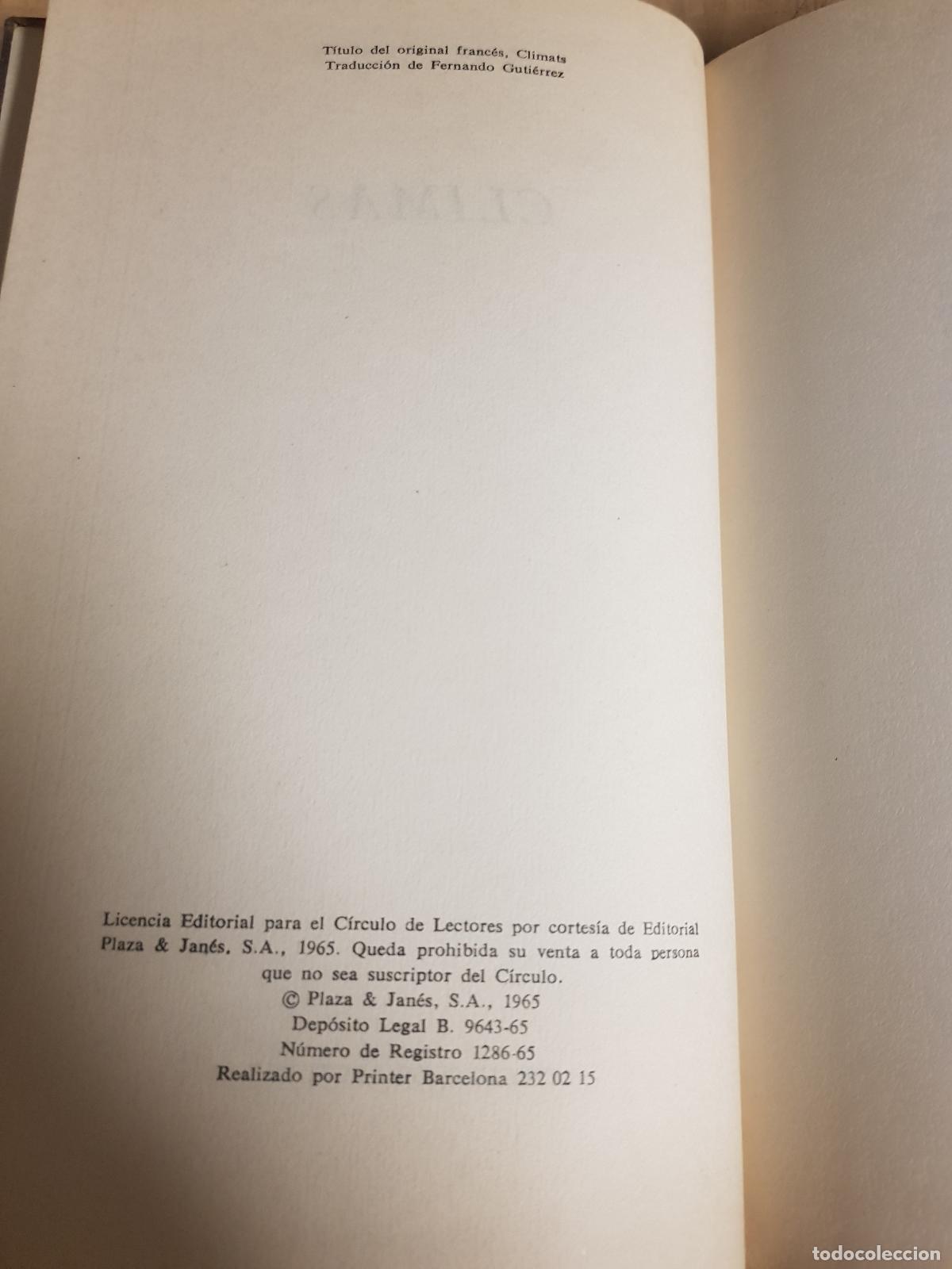 Libros de segunda mano: Climas - Andre Maurois - Foto 3