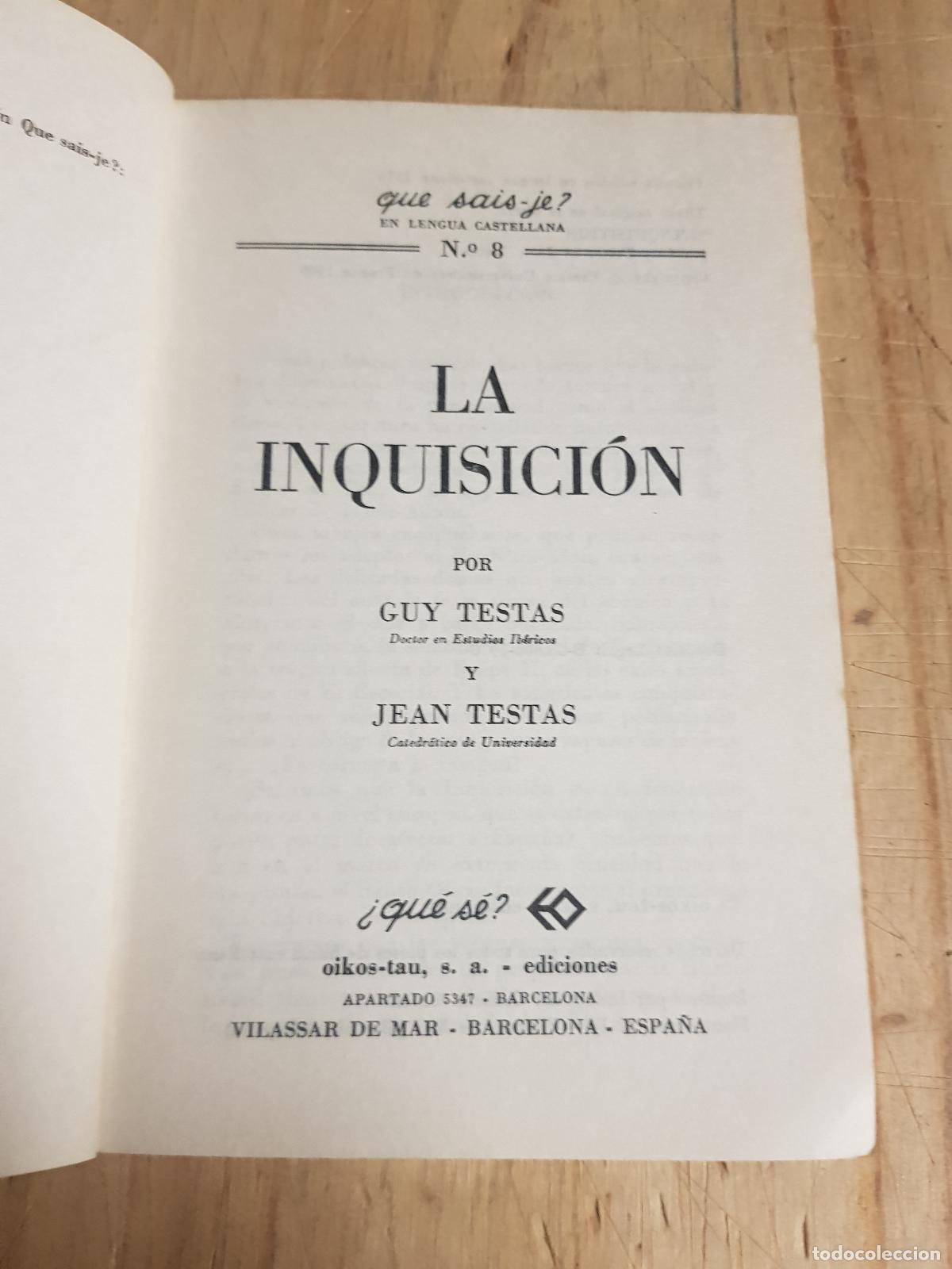 Libros de segunda mano: La inquisici&oacute;n - Guy testas - Jean testas - Foto 5