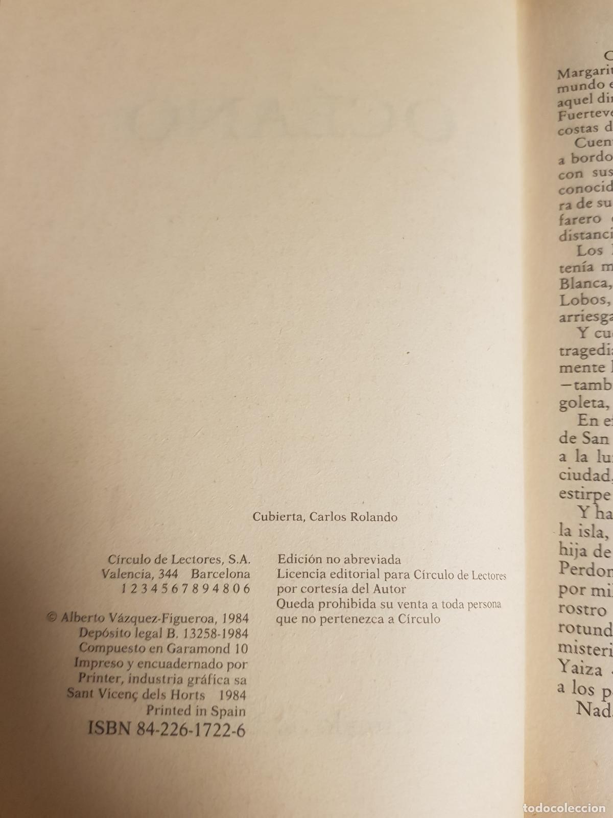 Libros de segunda mano: Oceano - A. Vazquez Figueroa - Foto 4