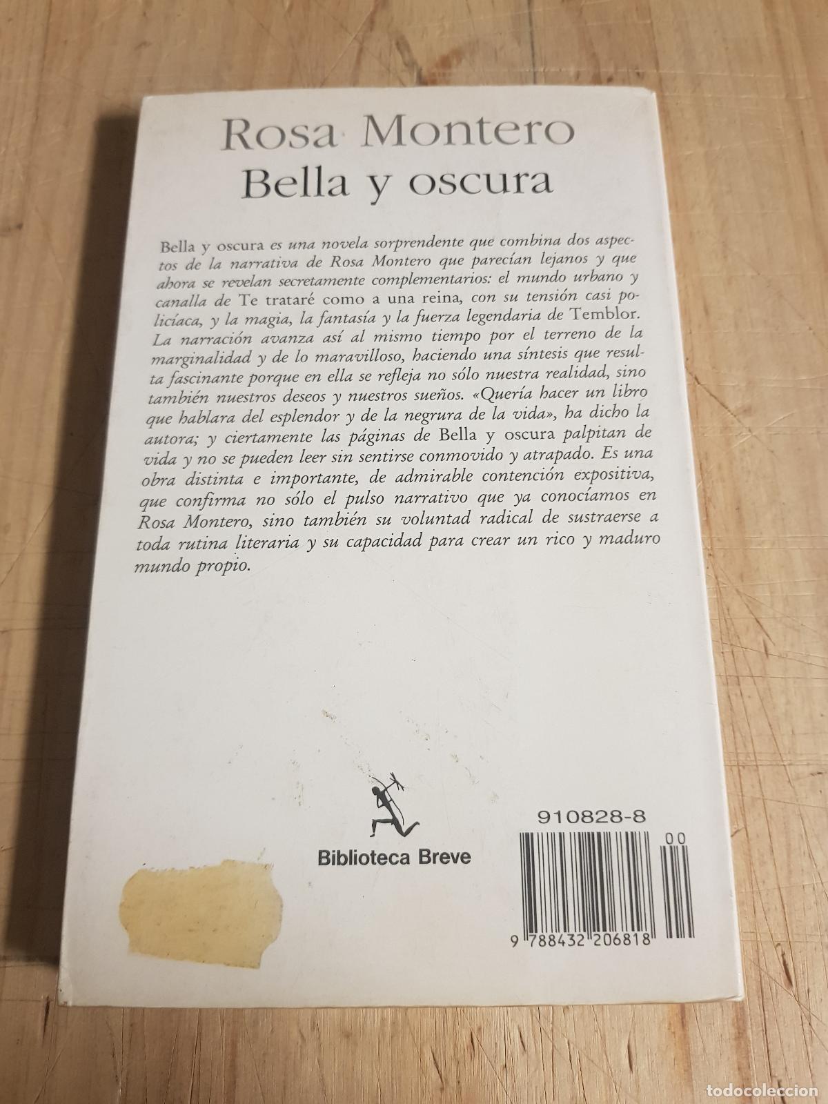 Libros de segunda mano: Bella y oscura - Rosa Montero - Foto 2