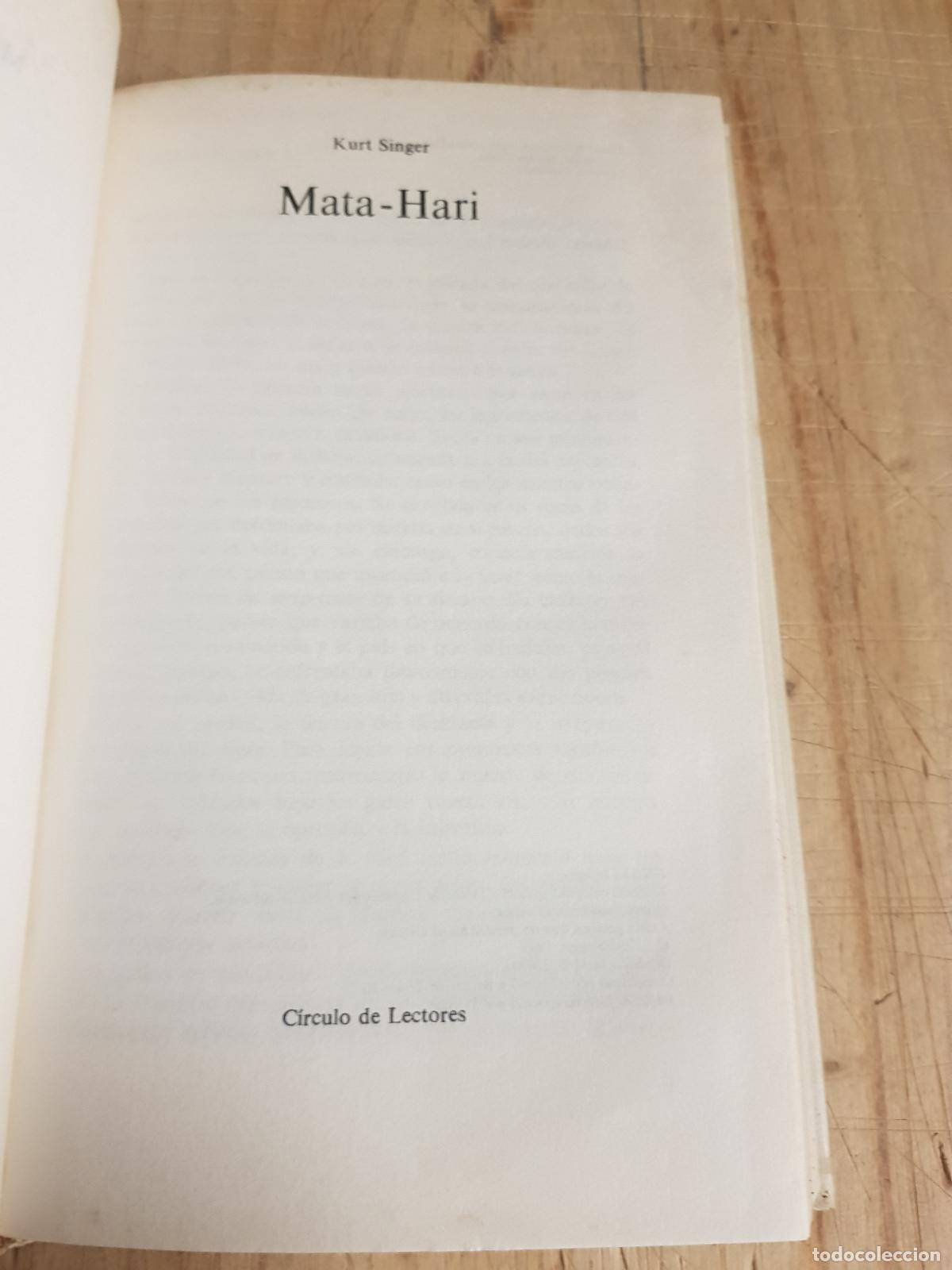 Libros de segunda mano: Mata-Hari espia internacional - Kurt Singer - Foto 2