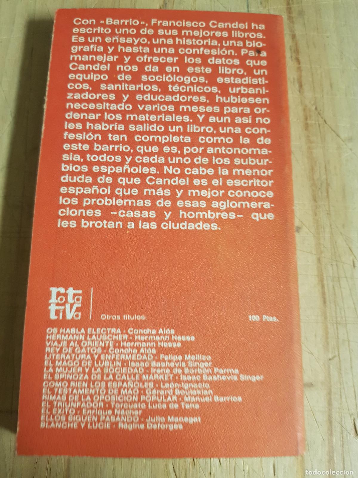 Libros de segunda mano: Barrio - Francisco Candel - Foto 3