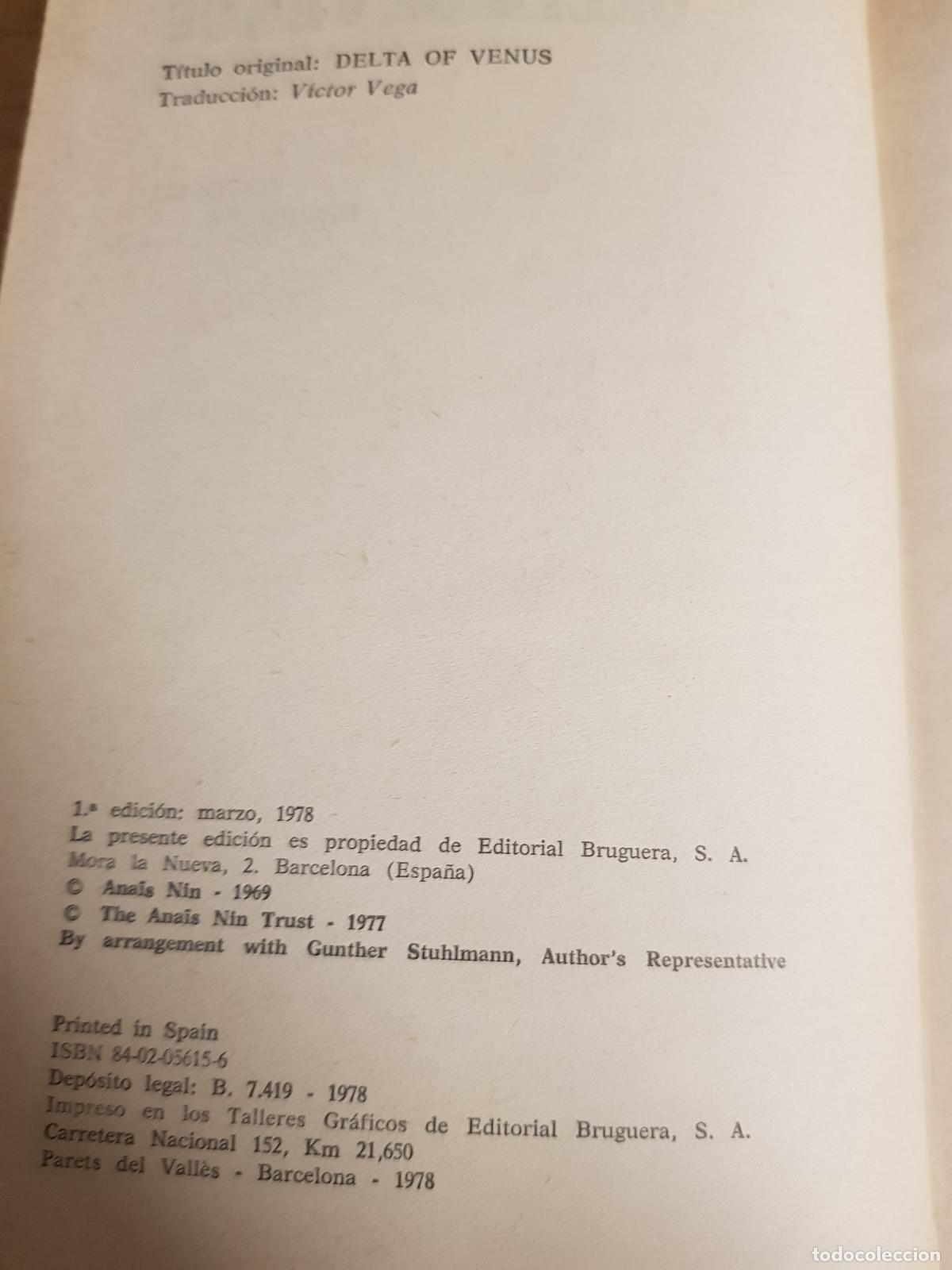 Libros de segunda mano: Delta de venus - Ana&iuml;s Nin - Foto 2