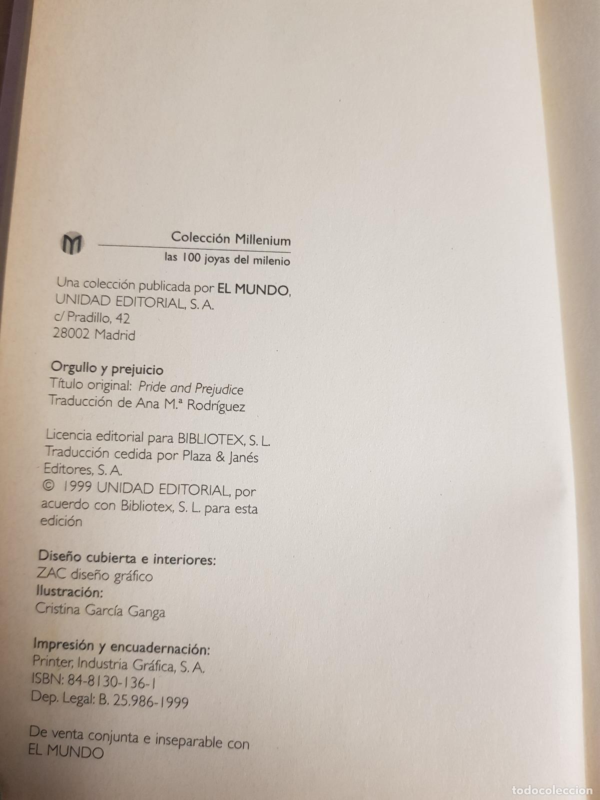 Libros de segunda mano: Orgullo y prejuicio - Jane Austin - Foto 4