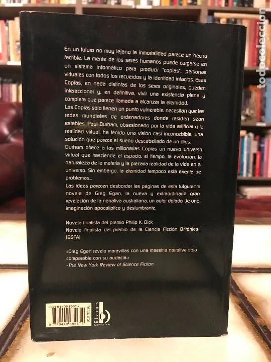 Libros de segunda mano: Ciudad Permutaci&oacute;n. Greg Egan. - Foto 2