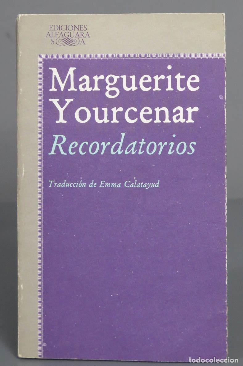 Libros de segunda mano: RECORDATORIOS. YOURCENAR. 1984 - Foto 1