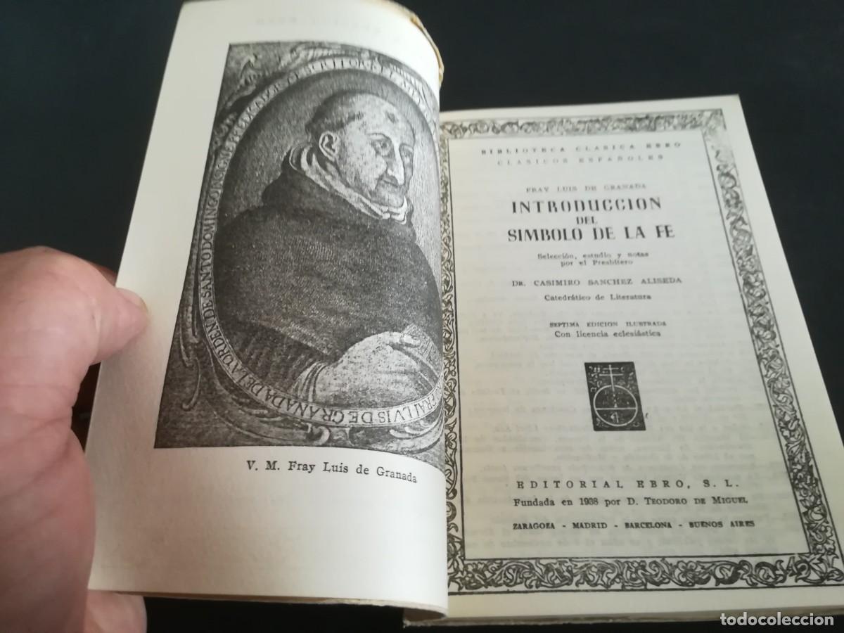 Libros de segunda mano: INTRODUCCION DEL SIMBOLO DE LA FE / LUIS DE GRANADA / AR302 / EBRO - Foto 5