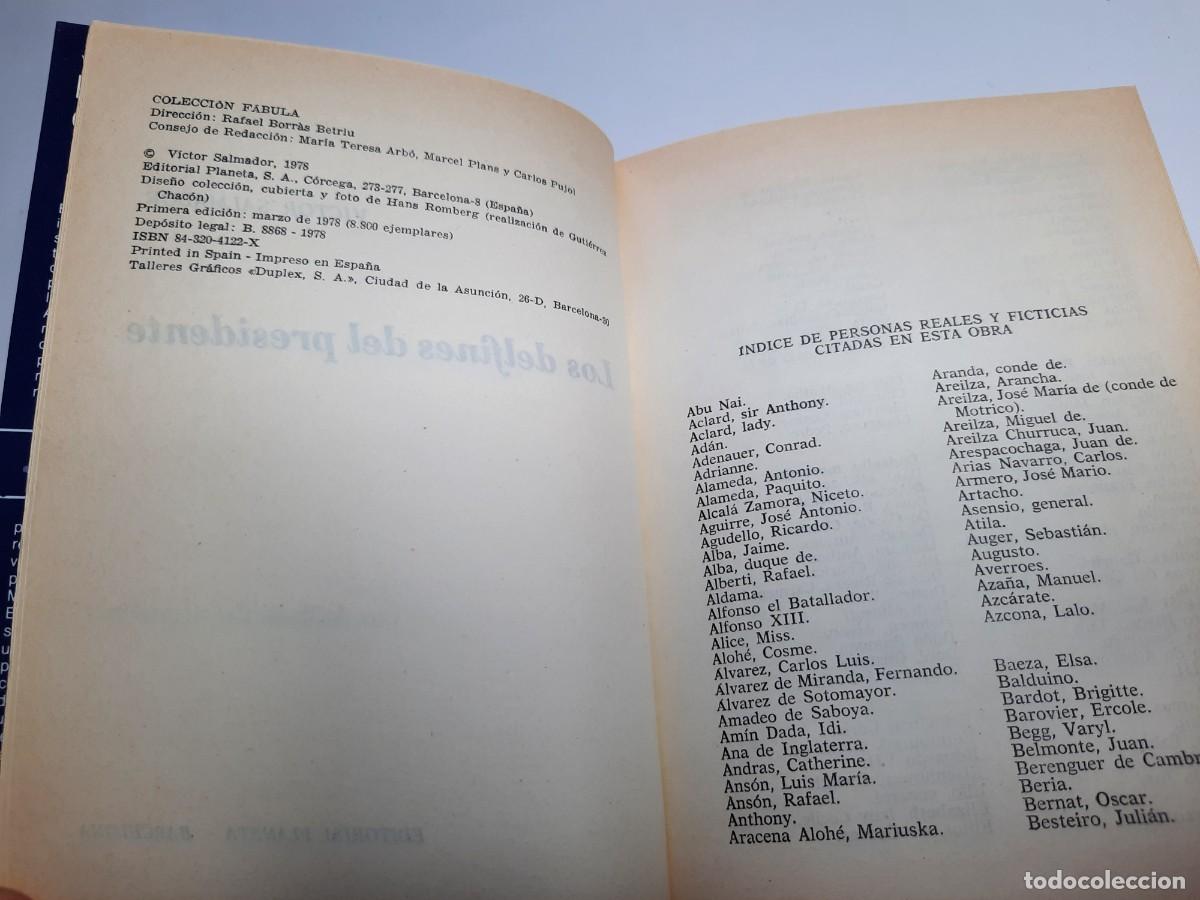 Libros de segunda mano: LOS DELFINES DEL PRESIDENTE - Foto 2