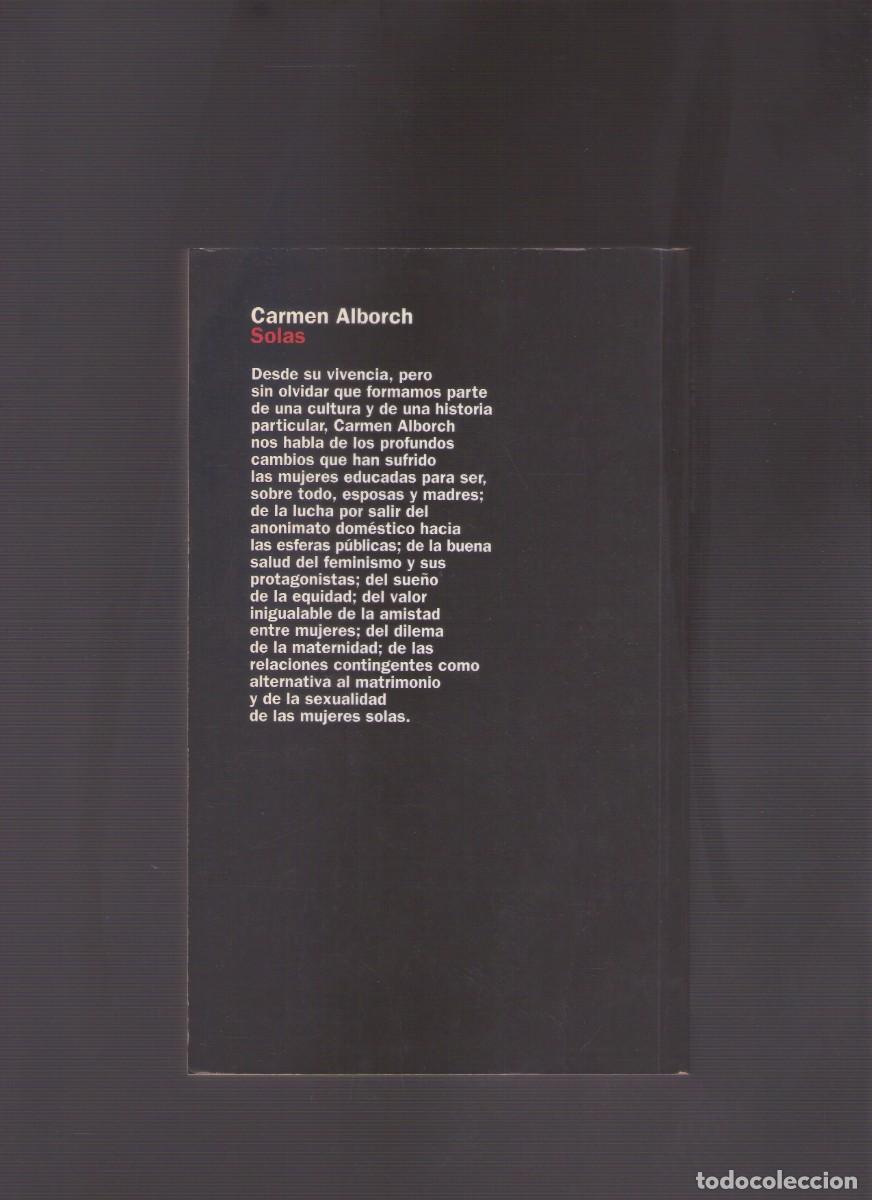 Libros de segunda mano: Bd. Solas (Carmen Alborch) - Foto 2