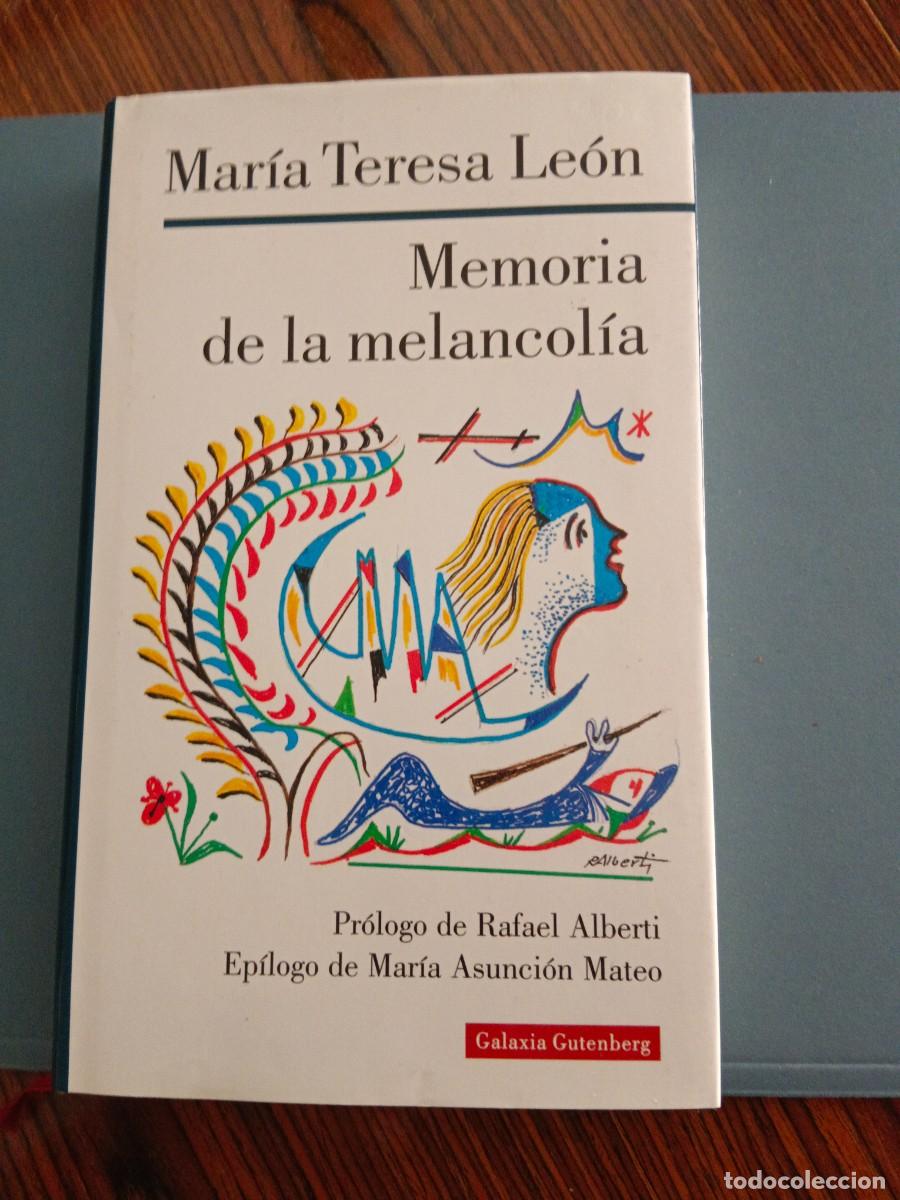 Libros de segunda mano: Memoria de la melancol&iacute;a - Foto 1