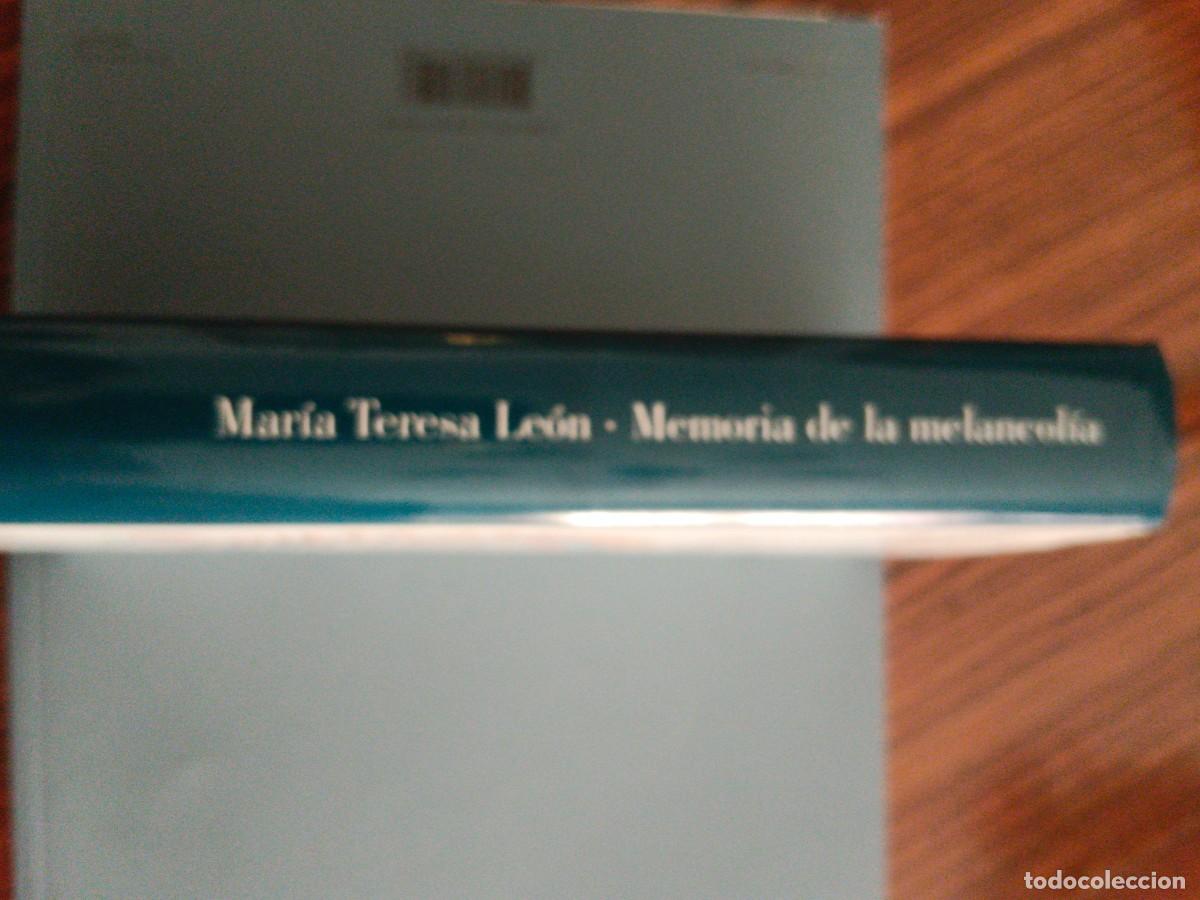 Libros de segunda mano: Memoria de la melancol&iacute;a - Foto 3