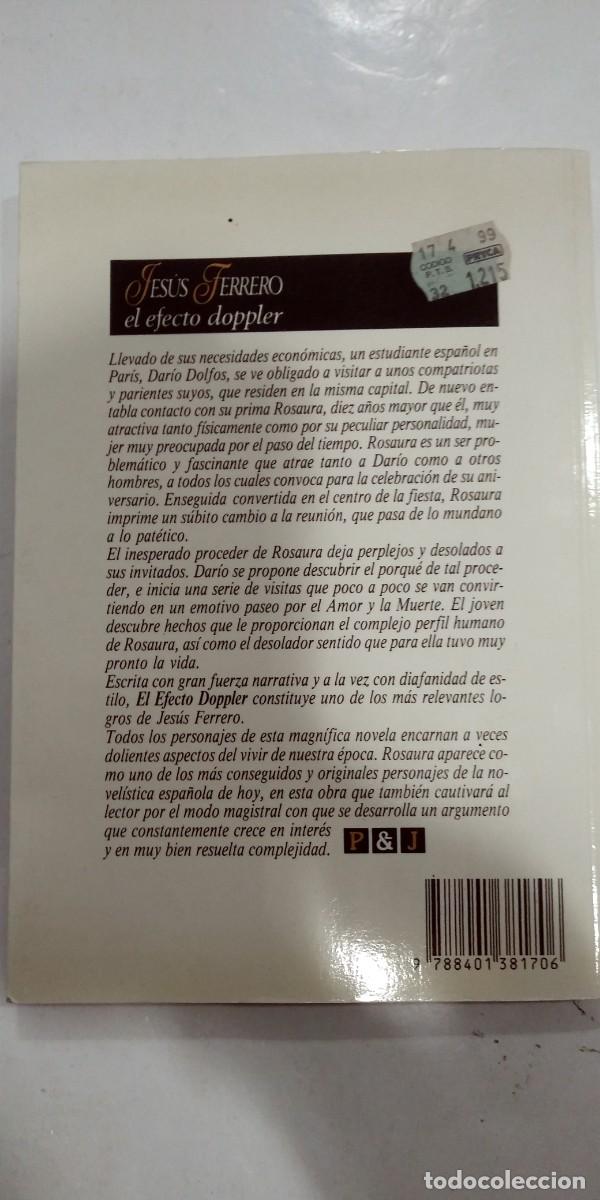 Libros de segunda mano: El efecto Doppler Jes&uacute;s Ferrero - Foto 2