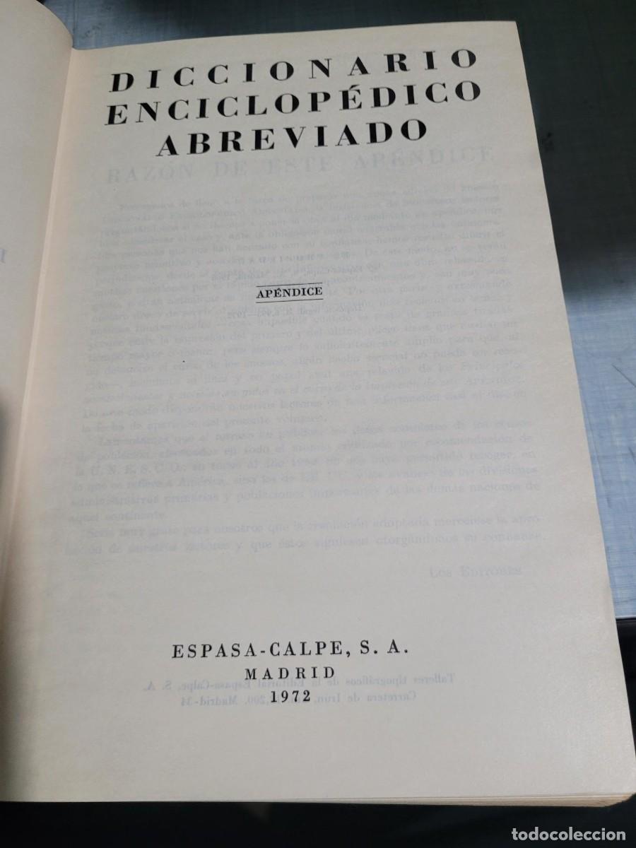 Libros de segunda mano: APENDICE ESPASA CALPE 1972 RC - Foto 3
