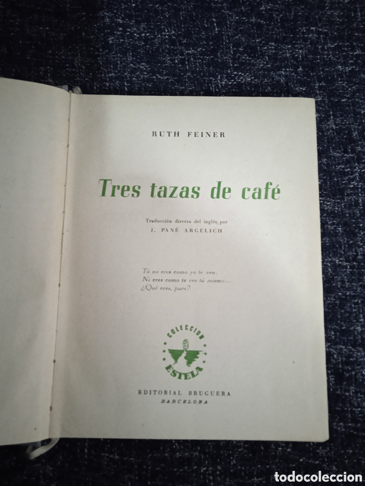 Libros de segunda mano: TRES TAZAS DE CAF&Eacute;,/ RUTH FEINER. - Foto 1