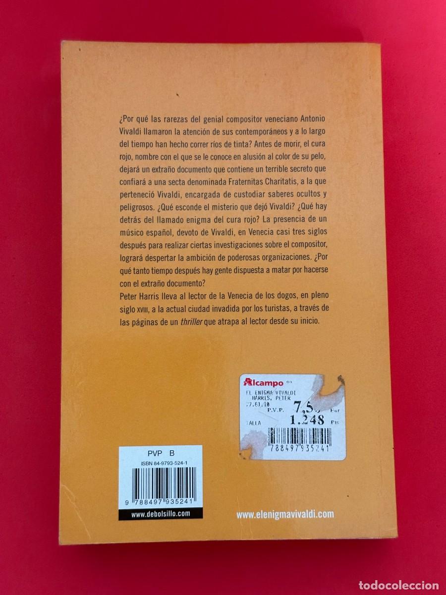 Libros de segunda mano: Peter Harris - El Enigma Vivaldi - Foto 3