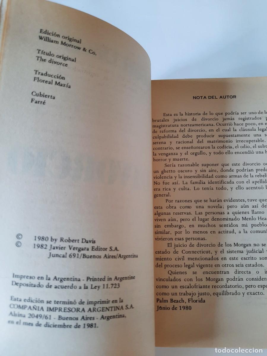 Libros de segunda mano: EL DIVORCIO - Foto 2