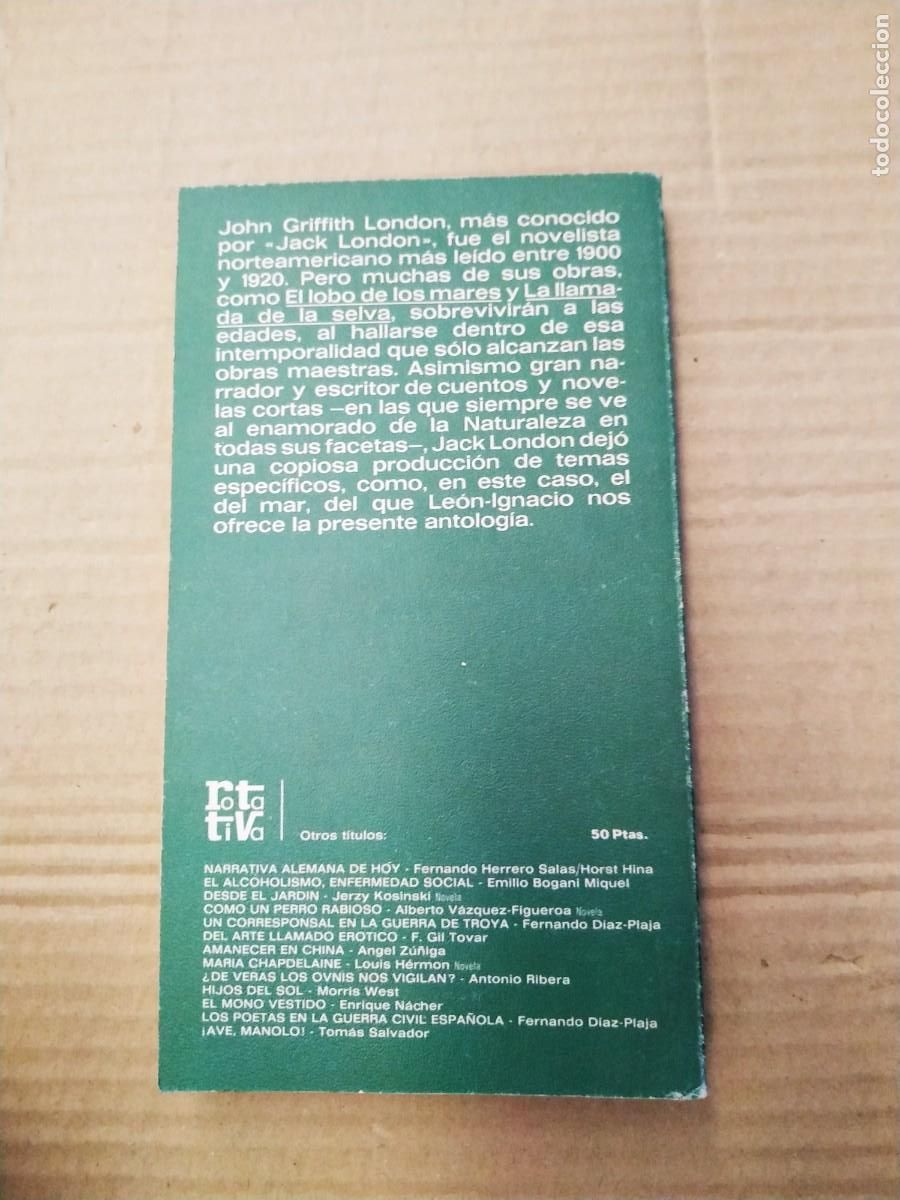Libros de segunda mano: Cuentos del mar - Jack London - Foto 2