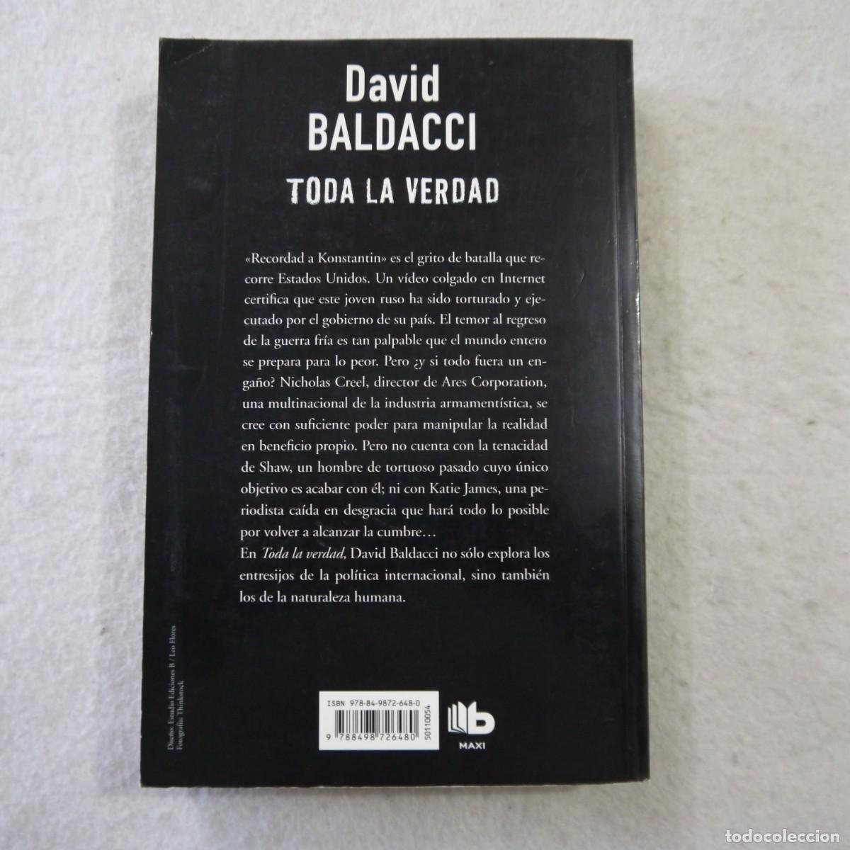 Libros de segunda mano: TODA LA VERDAD - DAVID BALDACI - EDICIONES B - 2012 - Foto 2