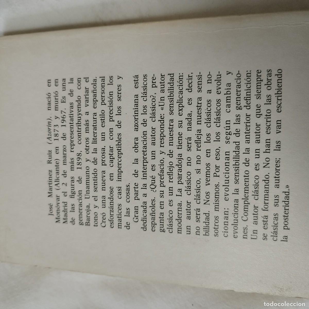 Libros de segunda mano: LECTURAS ESPA&Ntilde;OLAS / AZORIN / EVA 093 - Foto 3