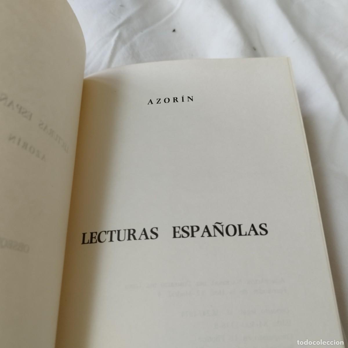 Libros de segunda mano: LECTURAS ESPA&Ntilde;OLAS / AZORIN / EVA 093 - Foto 5