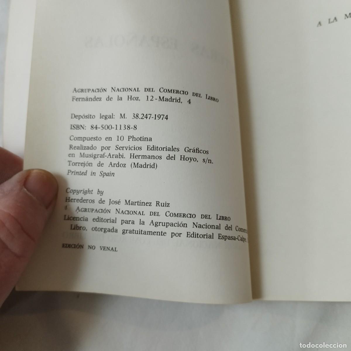 Libros de segunda mano: LECTURAS ESPA&Ntilde;OLAS / AZORIN / EVA 093 - Foto 6
