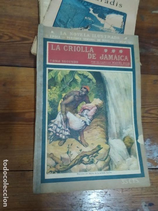 Libri di seconda mano: Novela ilustrada. La criolla de Jamaica. M. Reid. N&ordm;185. Tomo II. REV.627
