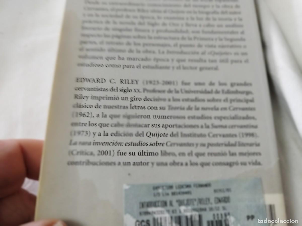Libros de segunda mano: INTRODUCCION AL QUIJOTE / E.C.RILEY / PU-SA-05 - Foto 4