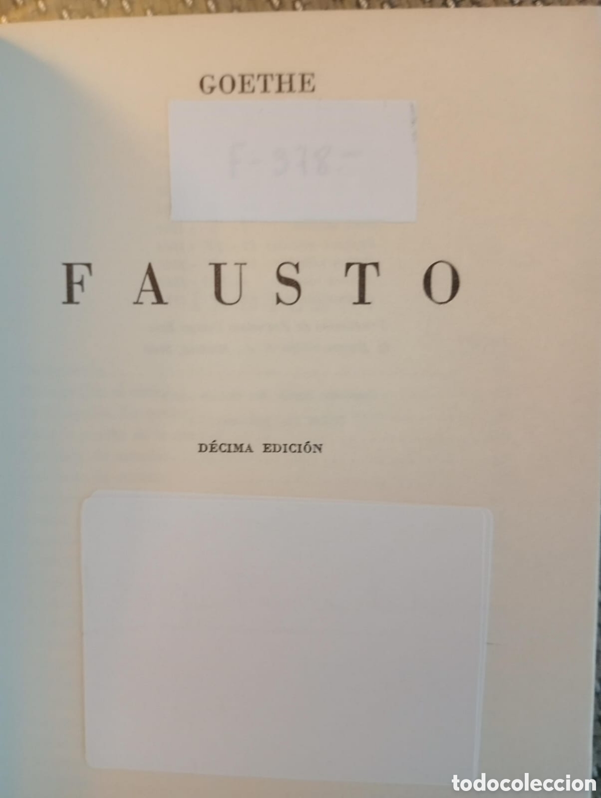 Libros de segunda mano: Fausto / Goethe - Foto 2