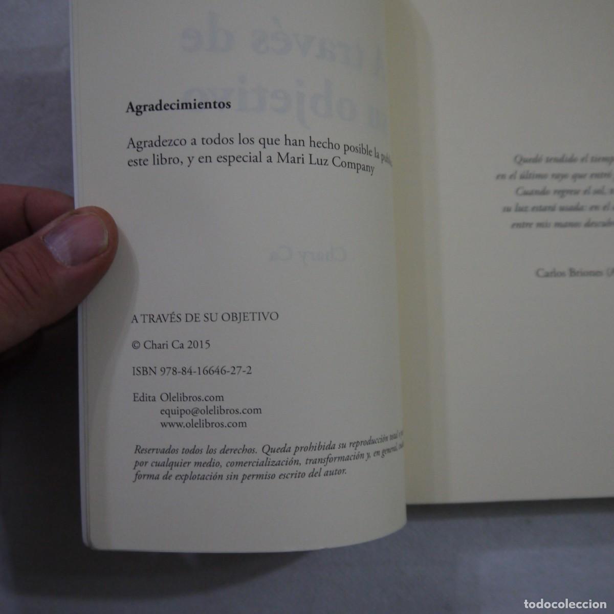 Libros de segunda mano: A TRAV&Eacute;S DE SU OBJETIVO - CHARY CA - 2015 - Foto 3