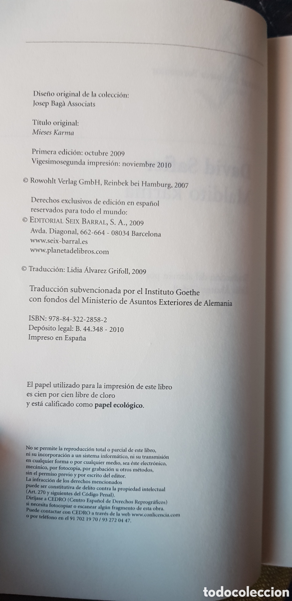 Libros de segunda mano: Libro MALDITO KARMA (Z1) - Foto 6