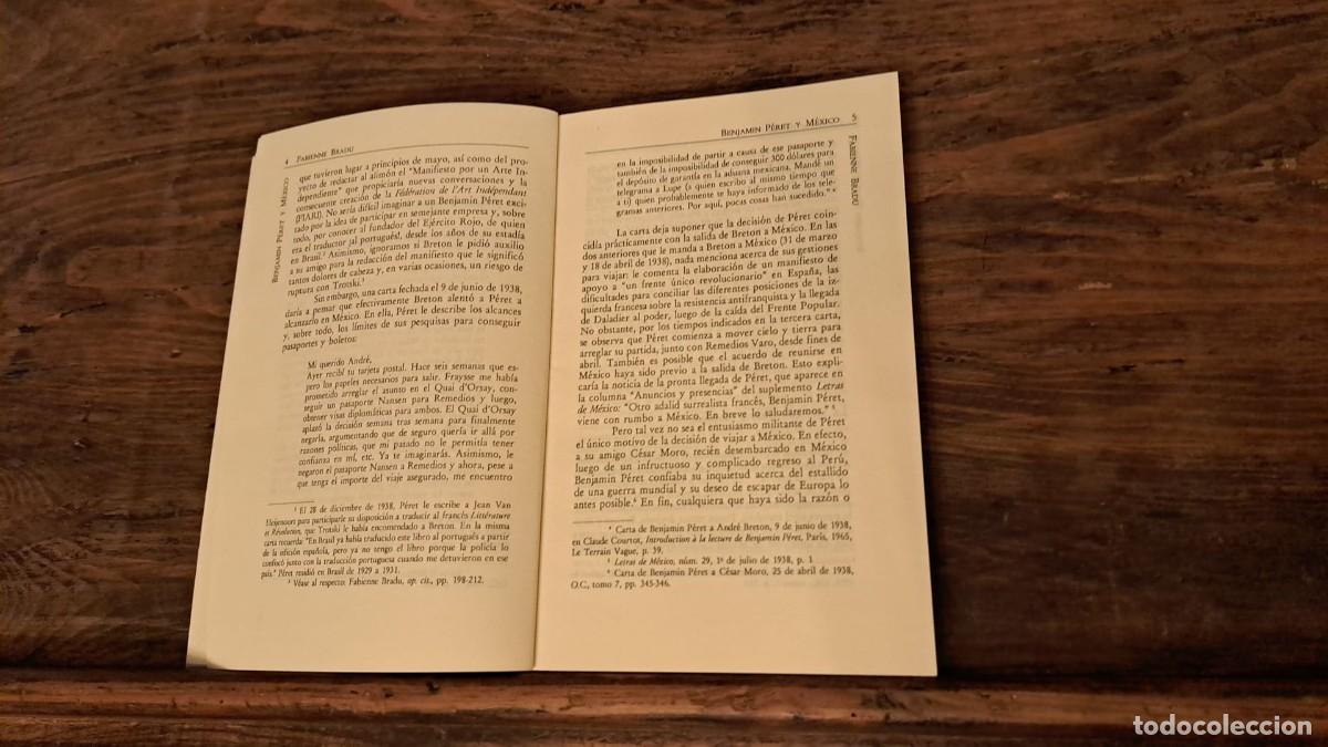 Libros de segunda mano: Benjamin P&eacute;ret y M&eacute;xico / Fabienne BRADU - Foto 4