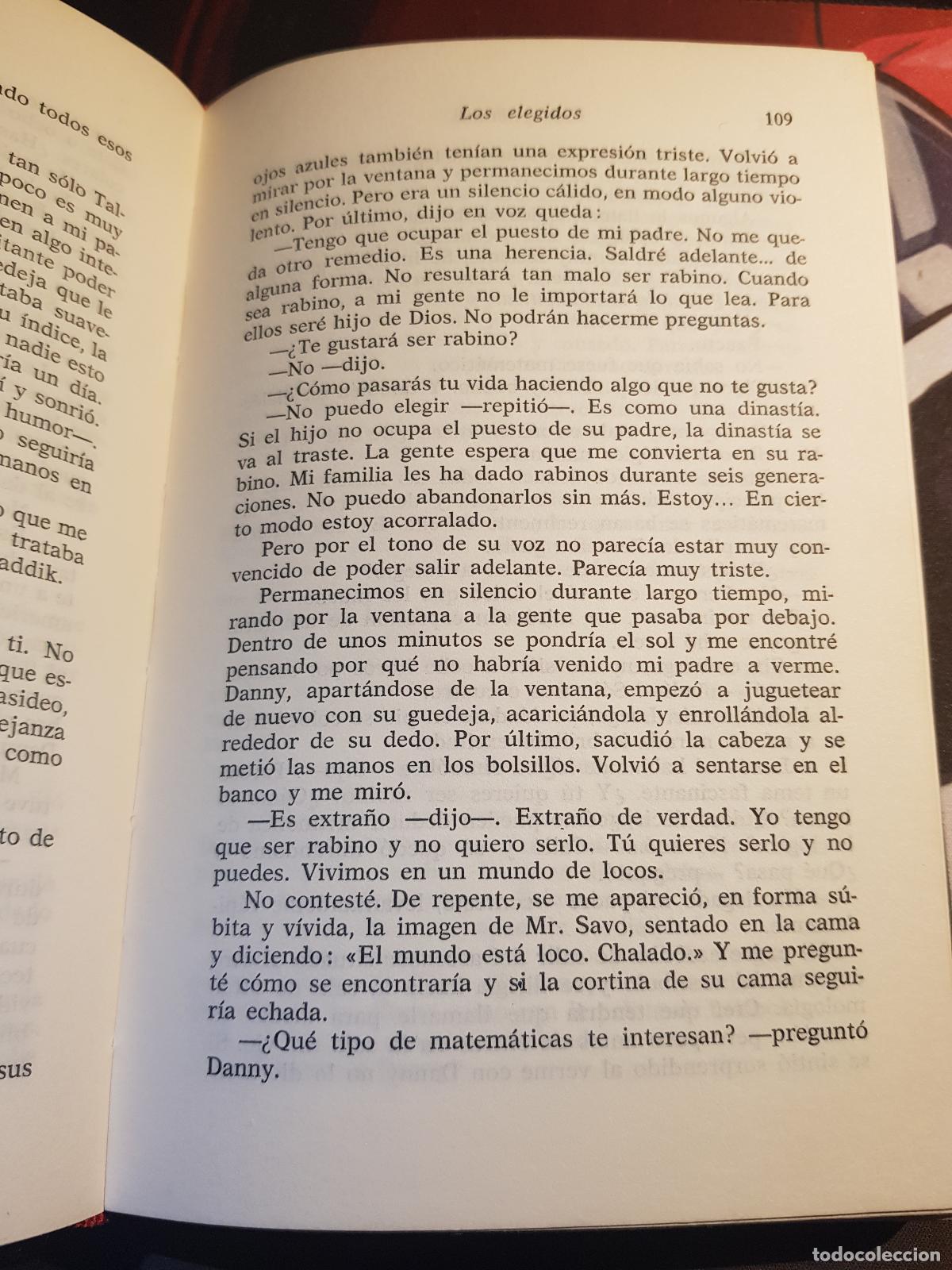 Libros de segunda mano: Los elegidos - Chaim Potok - Foto 4