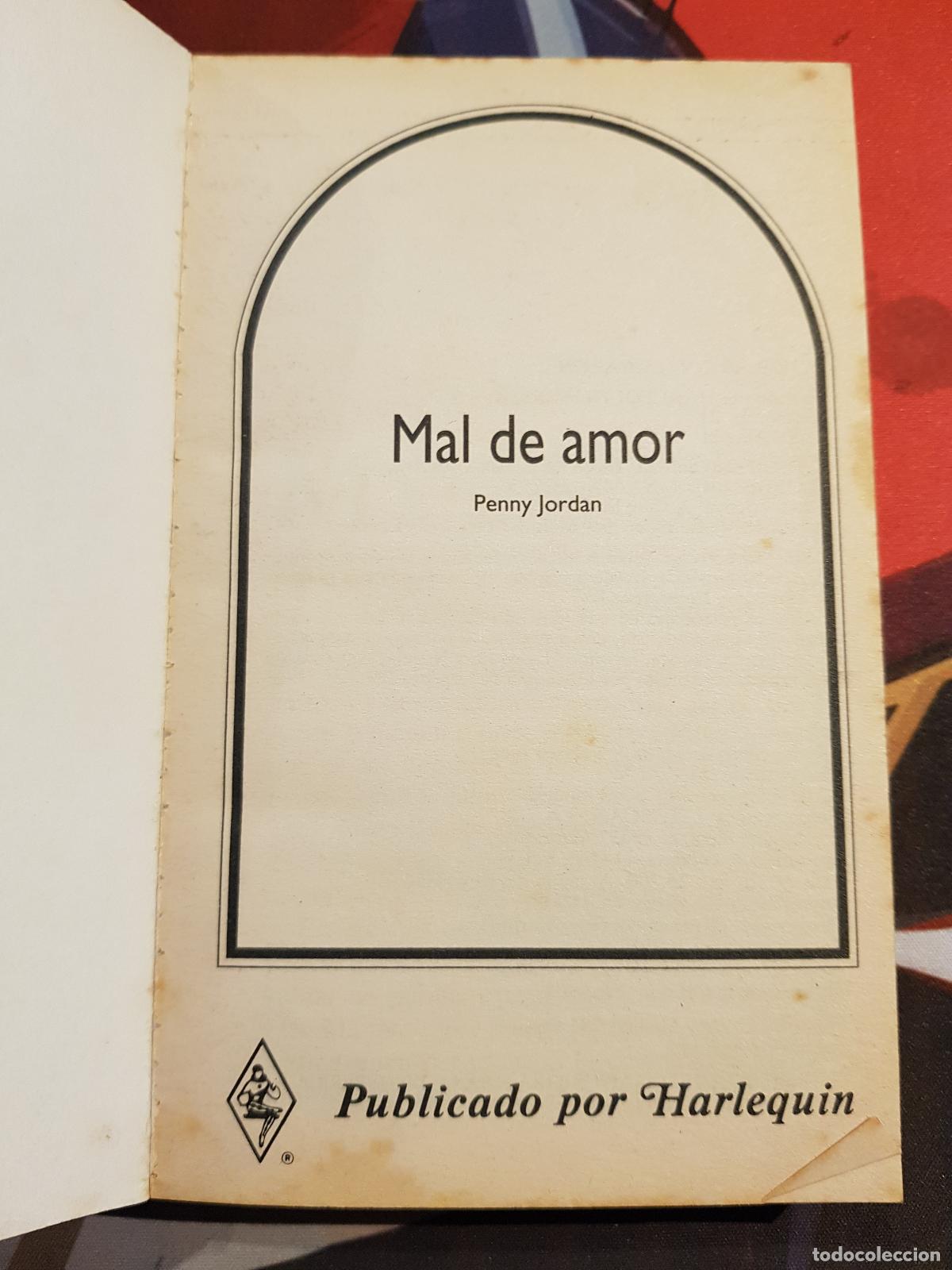 Libros de segunda mano: Mal de amor - Penny Jordan - Foto 3