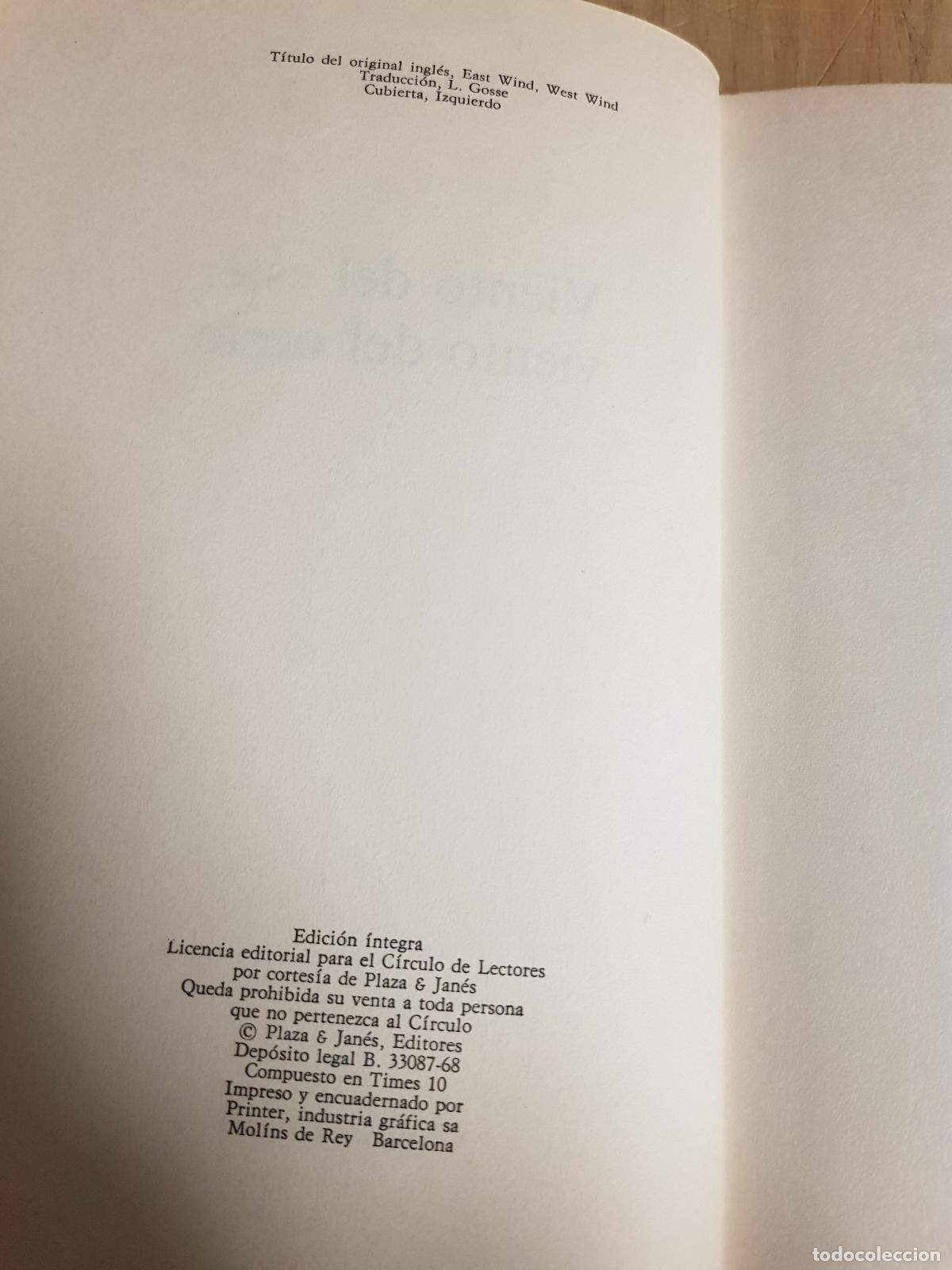 Libros de segunda mano: Viento del este, viento del oeste - Pearl S. Buck - Foto 5