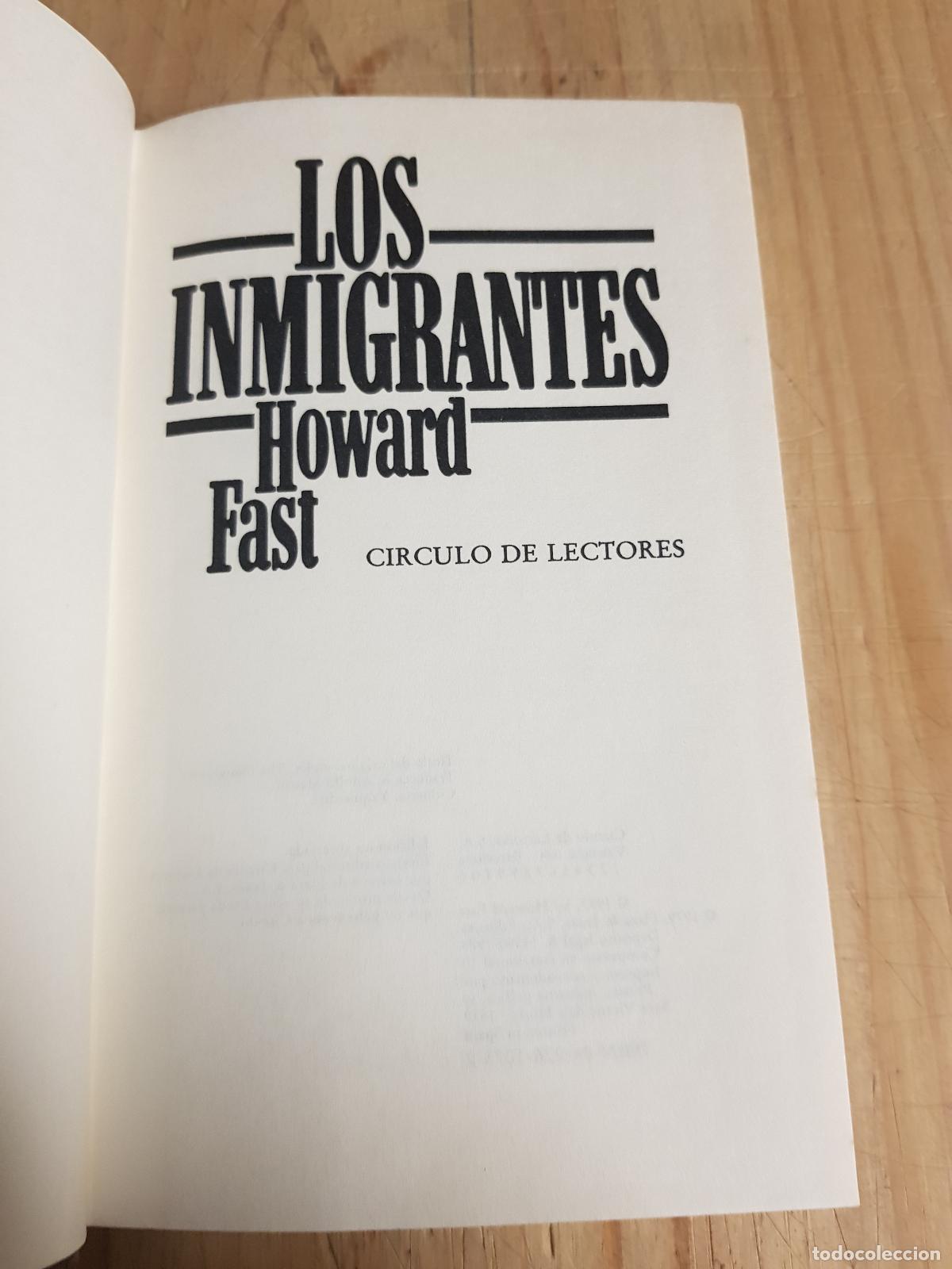 Libros de segunda mano: Los inmigrantes - Howart Fast - Foto 2