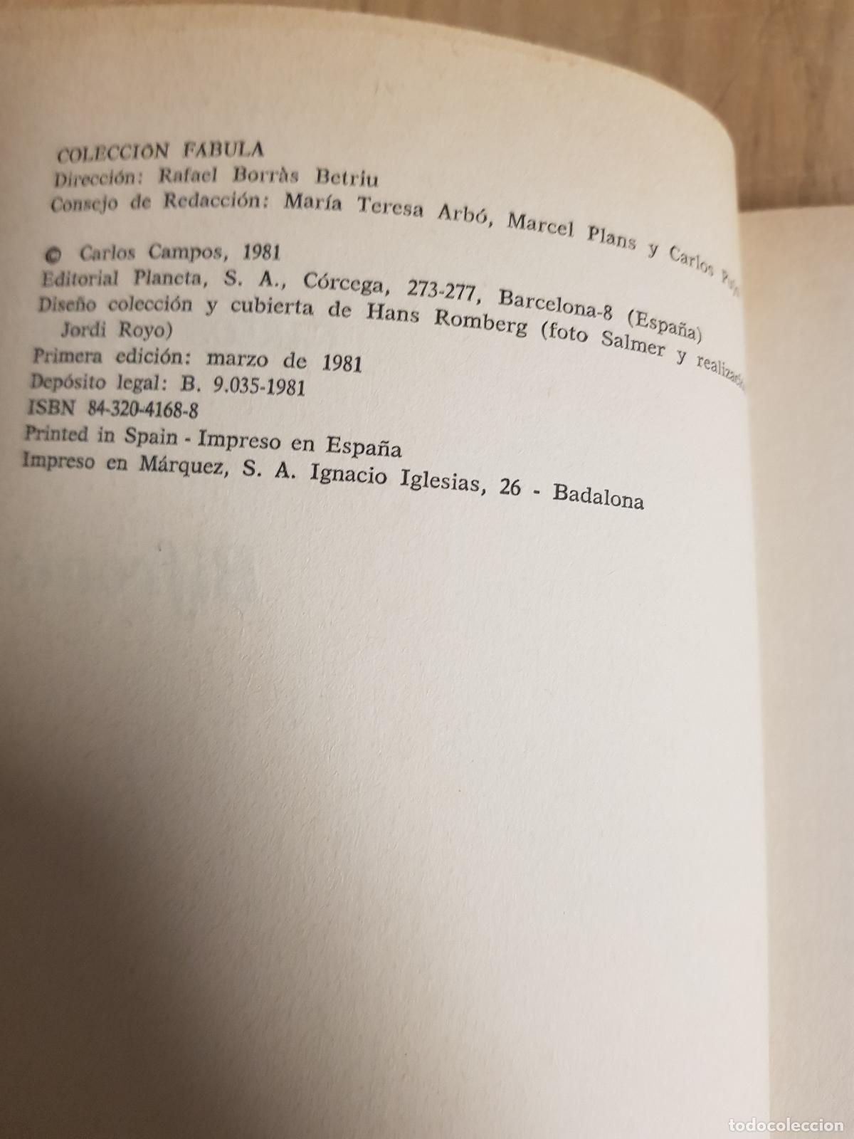 Libros de segunda mano: Bifronte - Carlos Campos - Foto 3