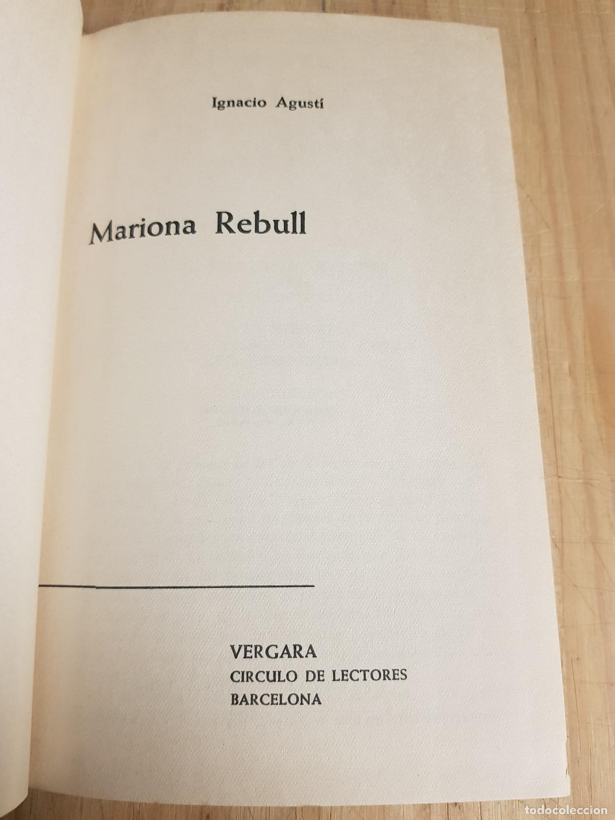 Libros de segunda mano: Mariona Rebull - Ignacio Agust&iacute; - Foto 4