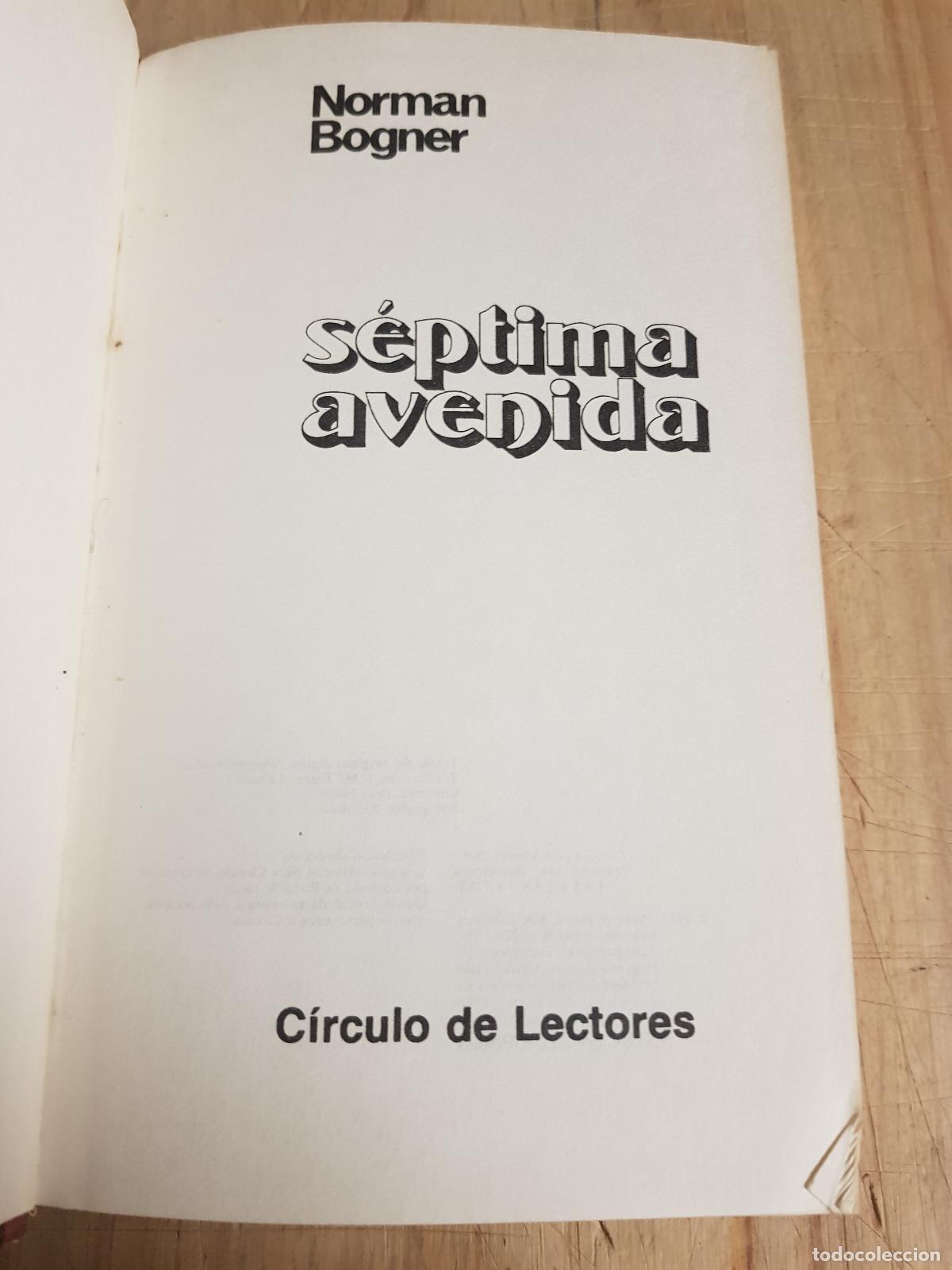 Libros de segunda mano: S&eacute;ptima avenida - Norman Bogner - Foto 3