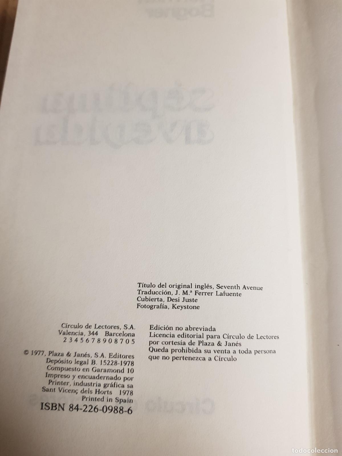 Libros de segunda mano: S&eacute;ptima avenida - Norman Bogner - Foto 4