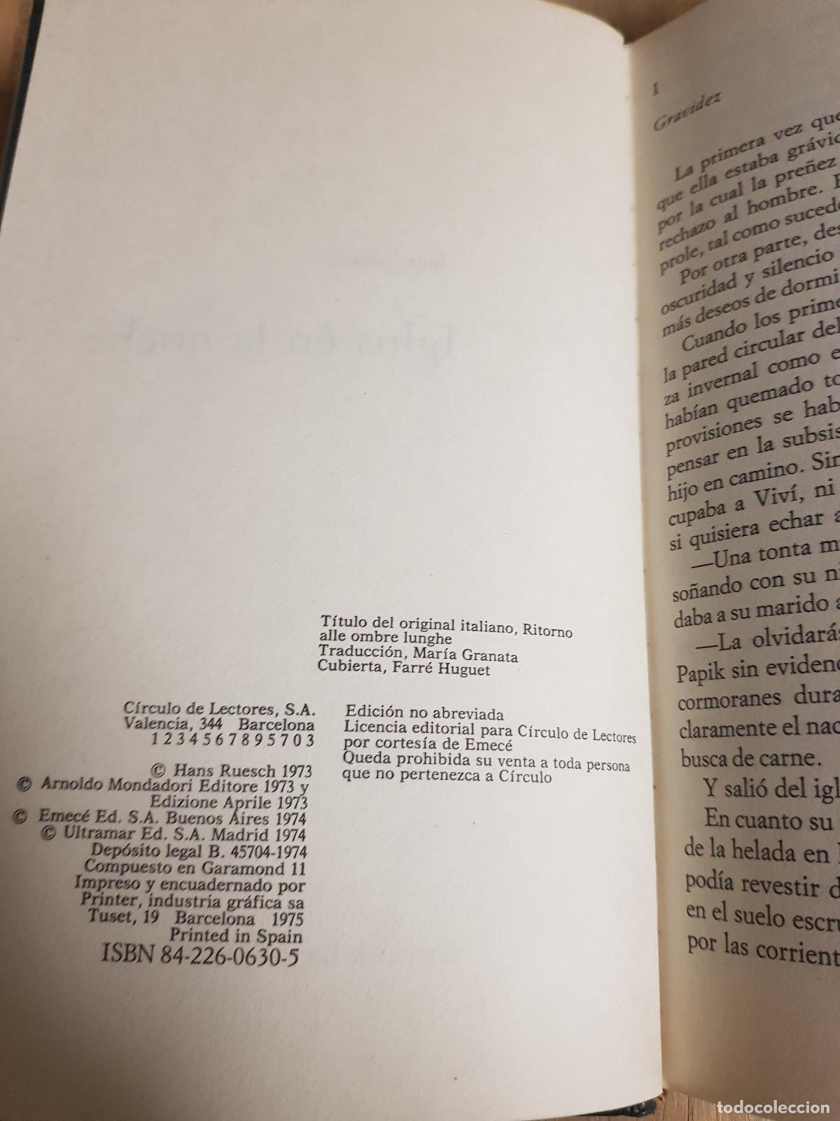 Libros de segunda mano: Igl&uacute;s en la noche - Hans Ruesch - Foto 4