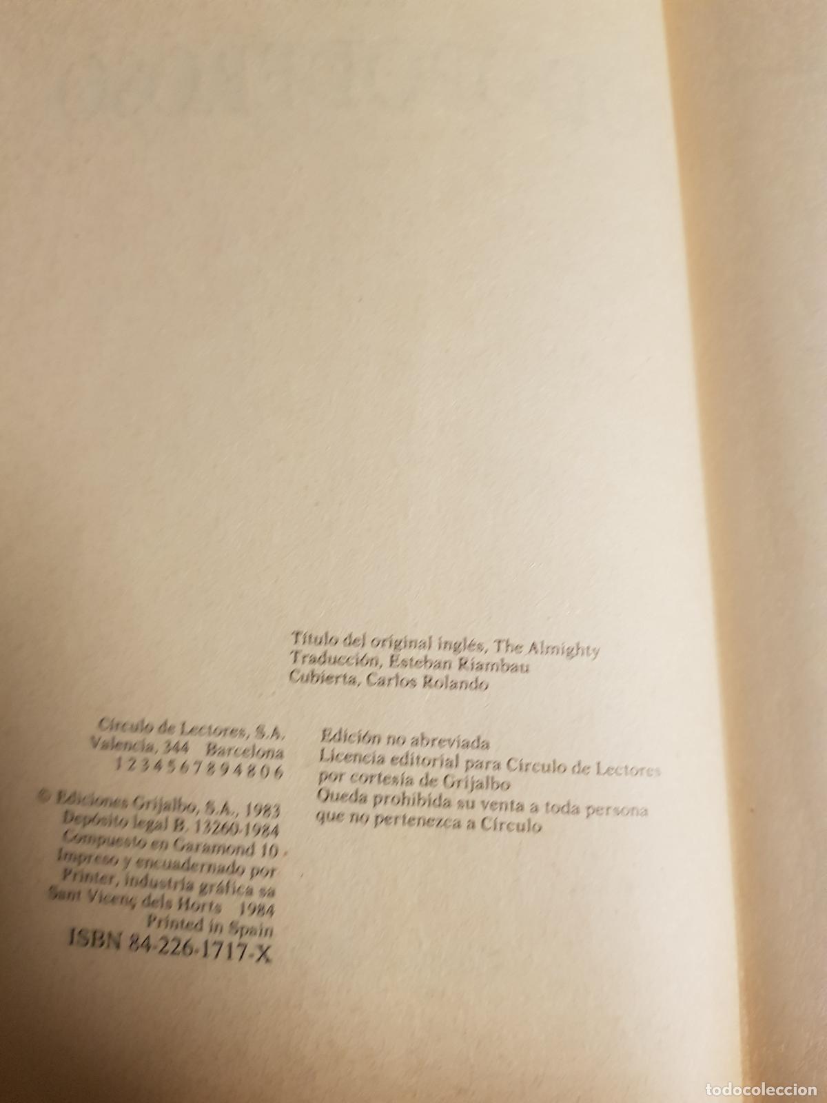Libros de segunda mano: El todopoderoso - Irving Wallace - Foto 4