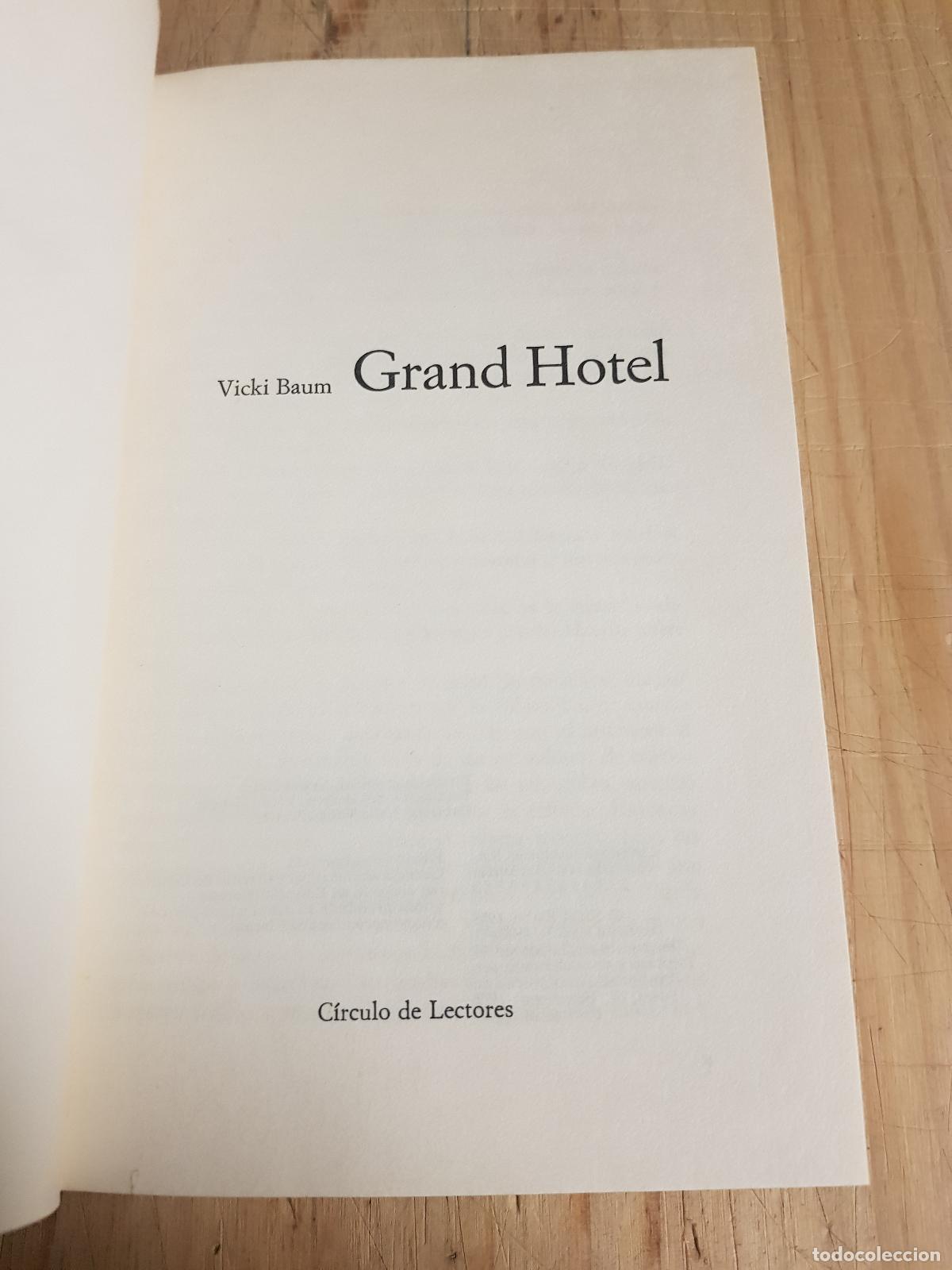 Libros de segunda mano: Grand Hotel - Vicki Baum - Foto 2