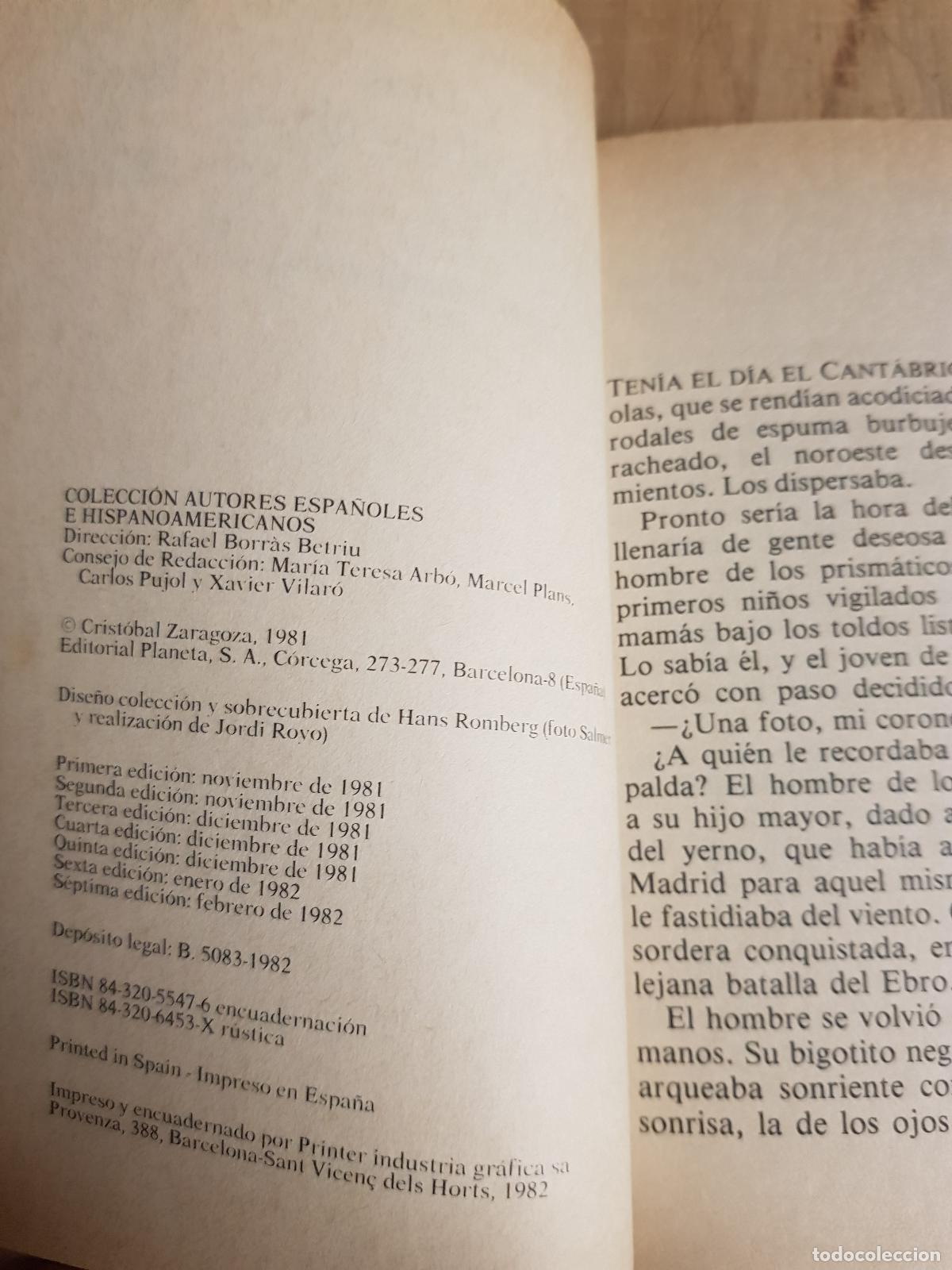 Libros de segunda mano: Y dios en la &uacute;ltima playa - Crist&oacute;bal Zaragoza - Foto 2