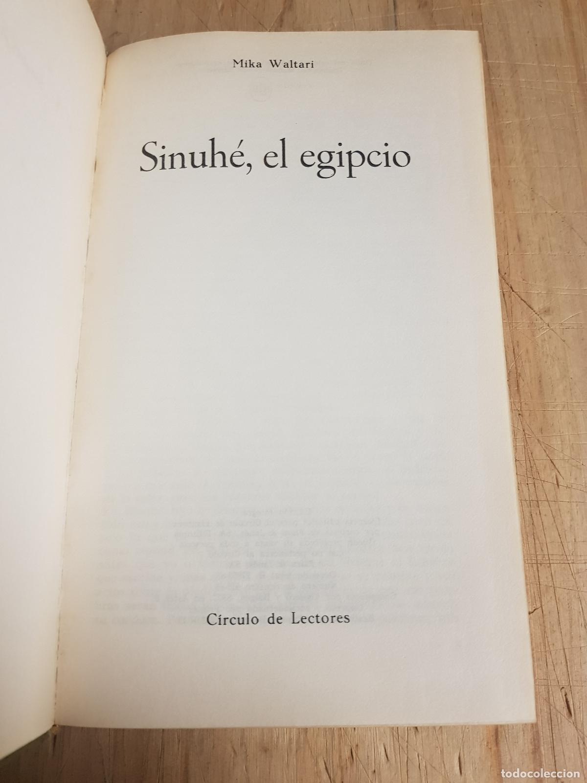Libros de segunda mano: Sinuh&eacute; el egipcio - Mika Waltari - Foto 3
