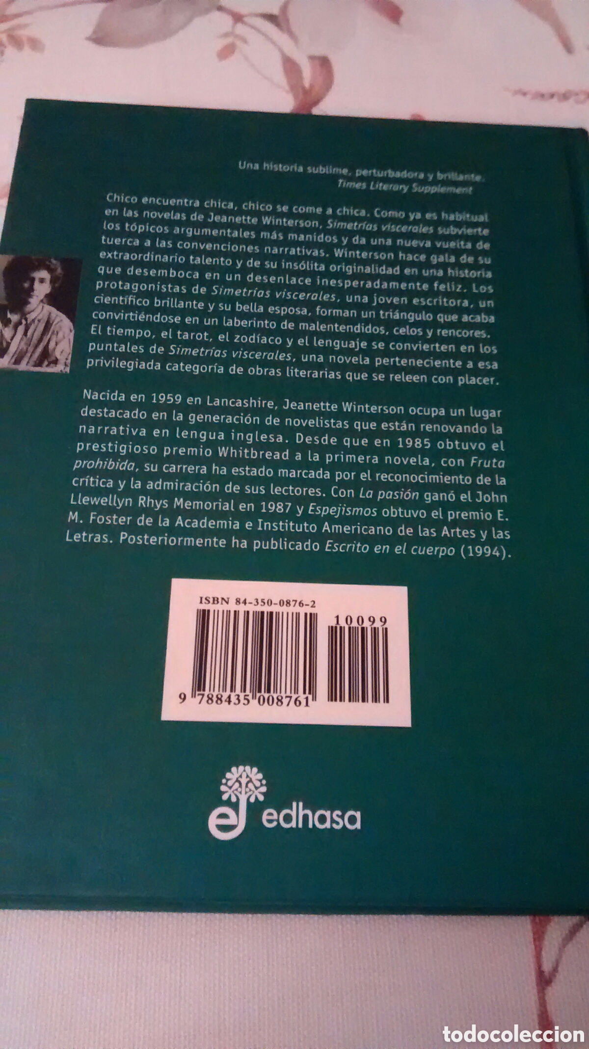 Libros de segunda mano: SIMETRIAS VISCERALES DE JEANETTE WINTERSON (EDHASA) - Foto 2